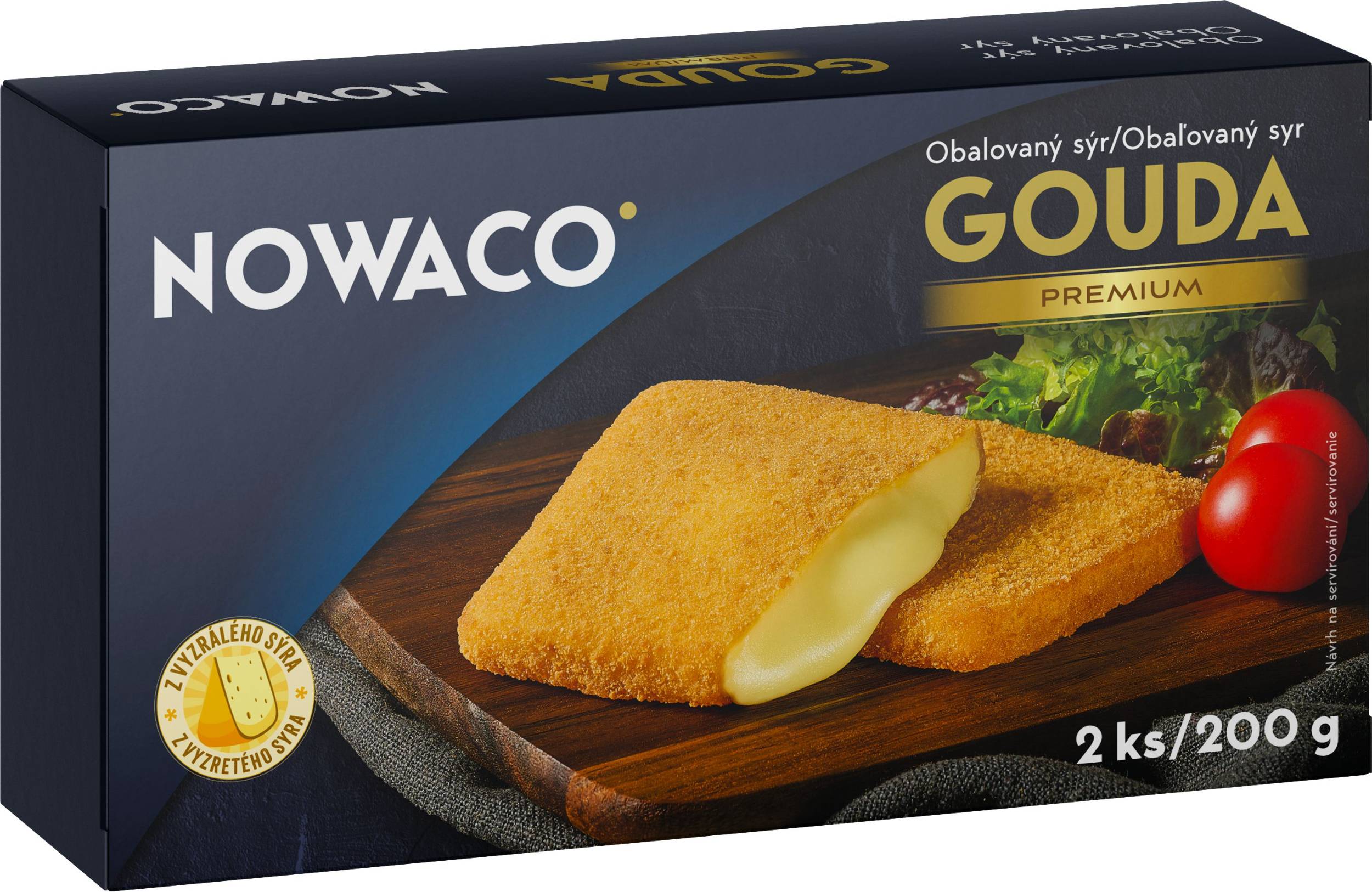 Mražené potraviny - Nowaco Obalovaná Gouda mražená 200g