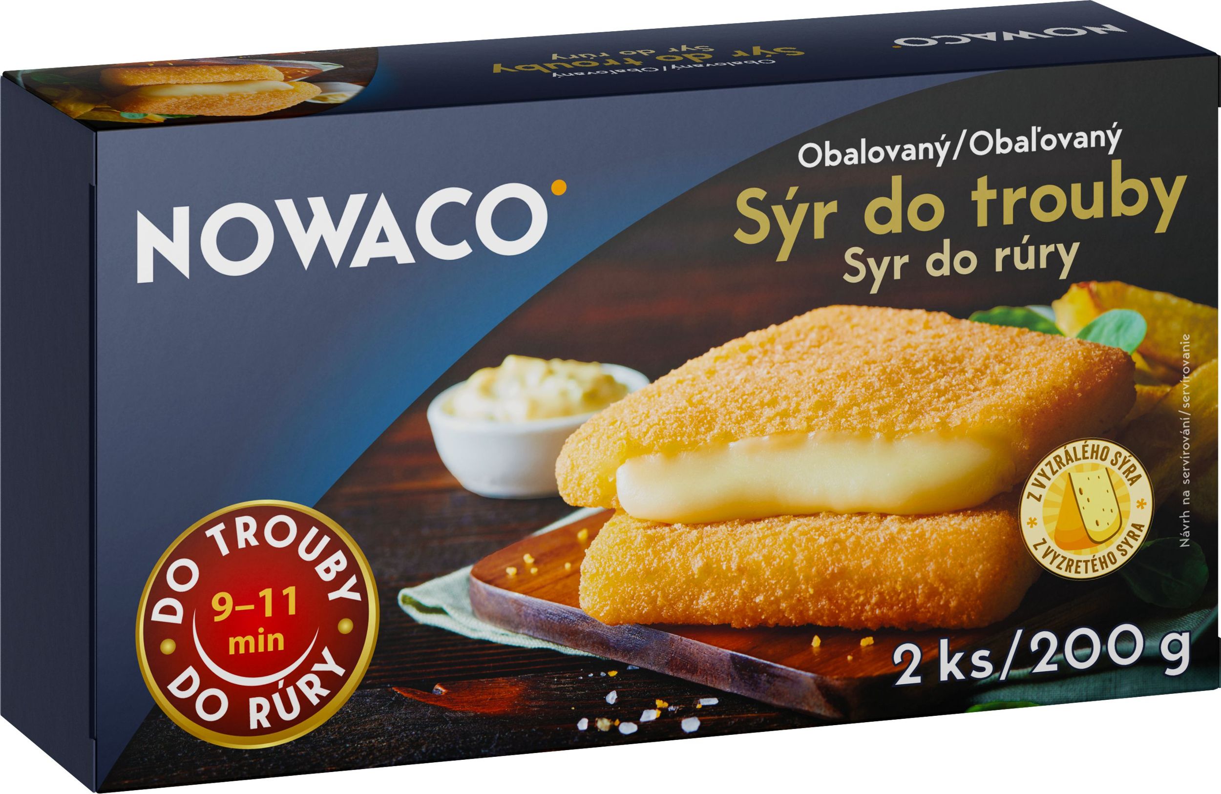 Mražené potraviny - Nowaco Obalovaný sýr do trouby mražený 200g