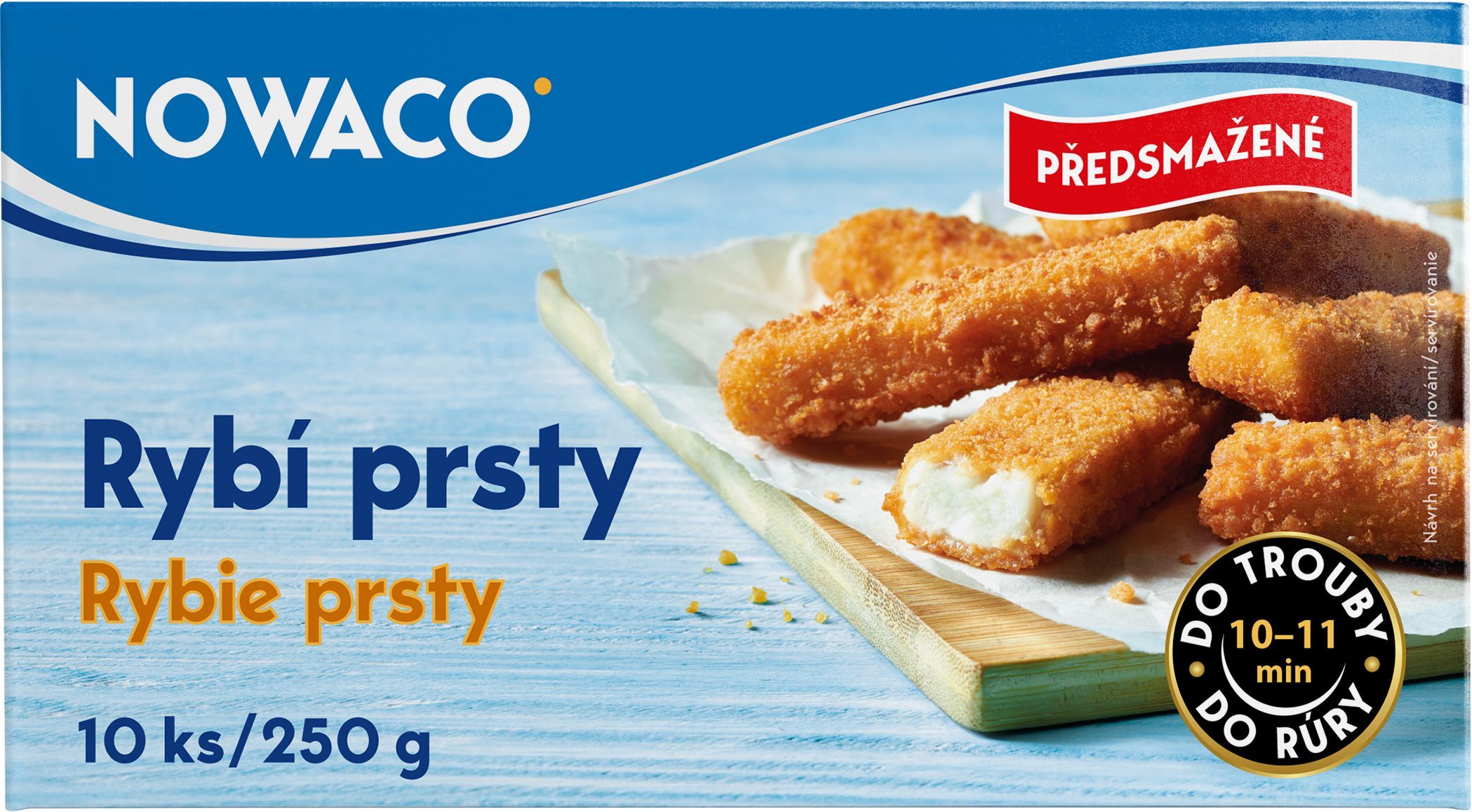 Mražené potraviny - Nowaco Rybí prsty 10ks mražené 250 g
