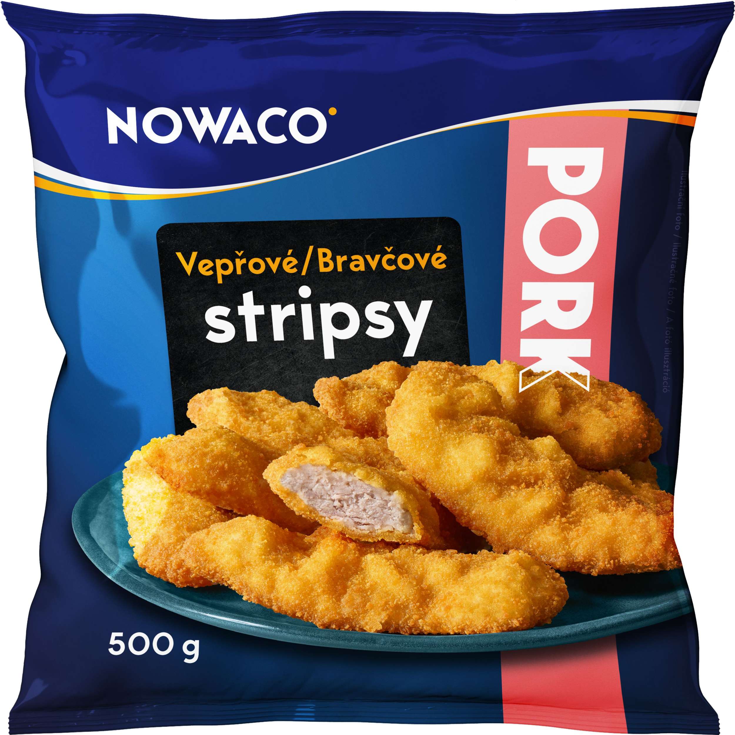 Mražené potraviny - Nowaco Vepřové stripsy mražené 500g