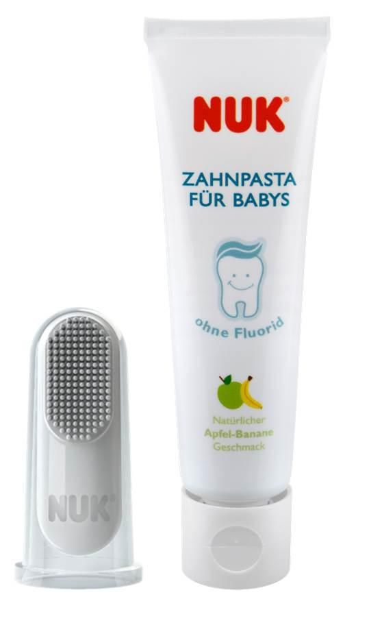 Svět dětí - NUK Dětská zubní pasta + náprstek na čištění 40 ml