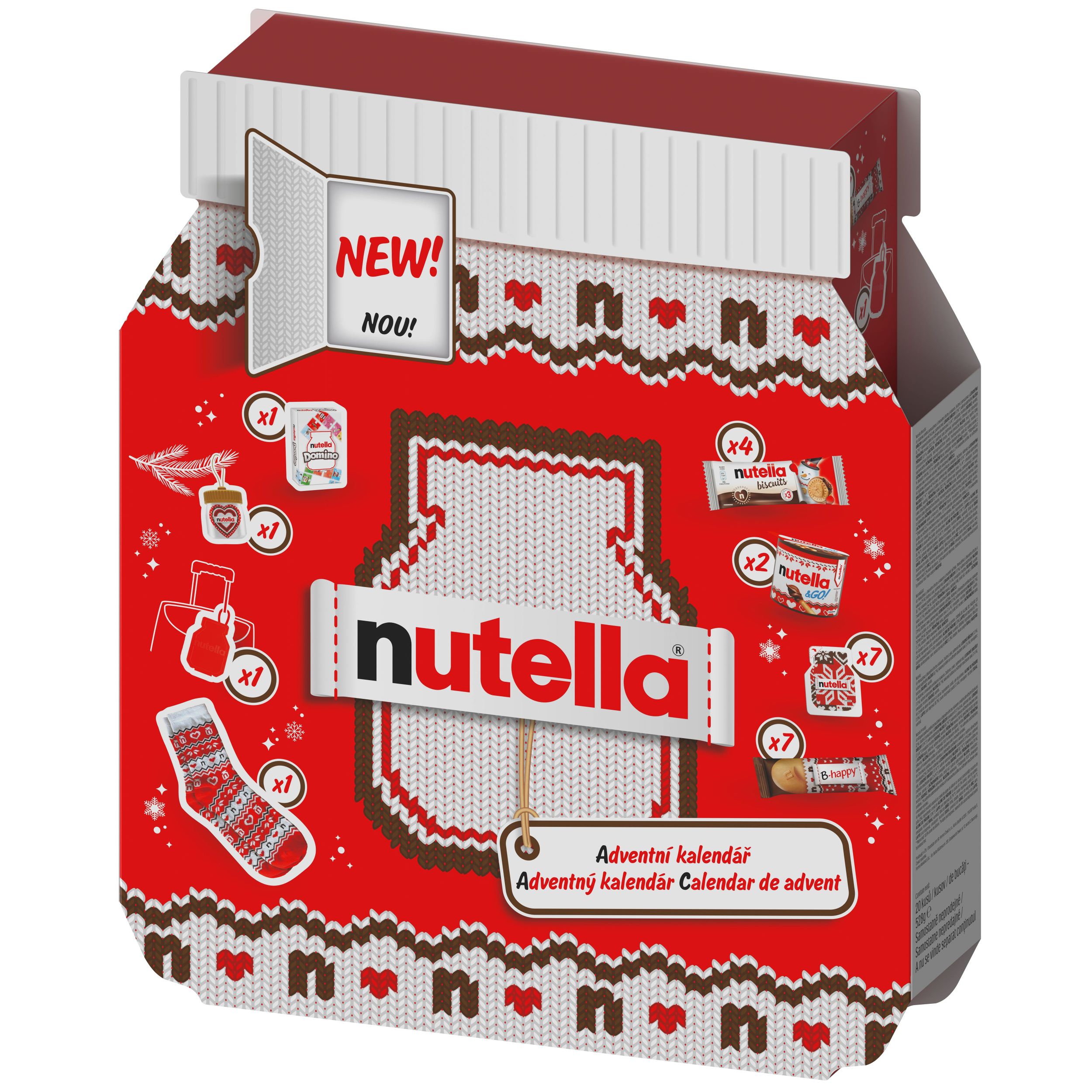 Trvanlivé potraviny - Nutella Adventní kalendář 528g