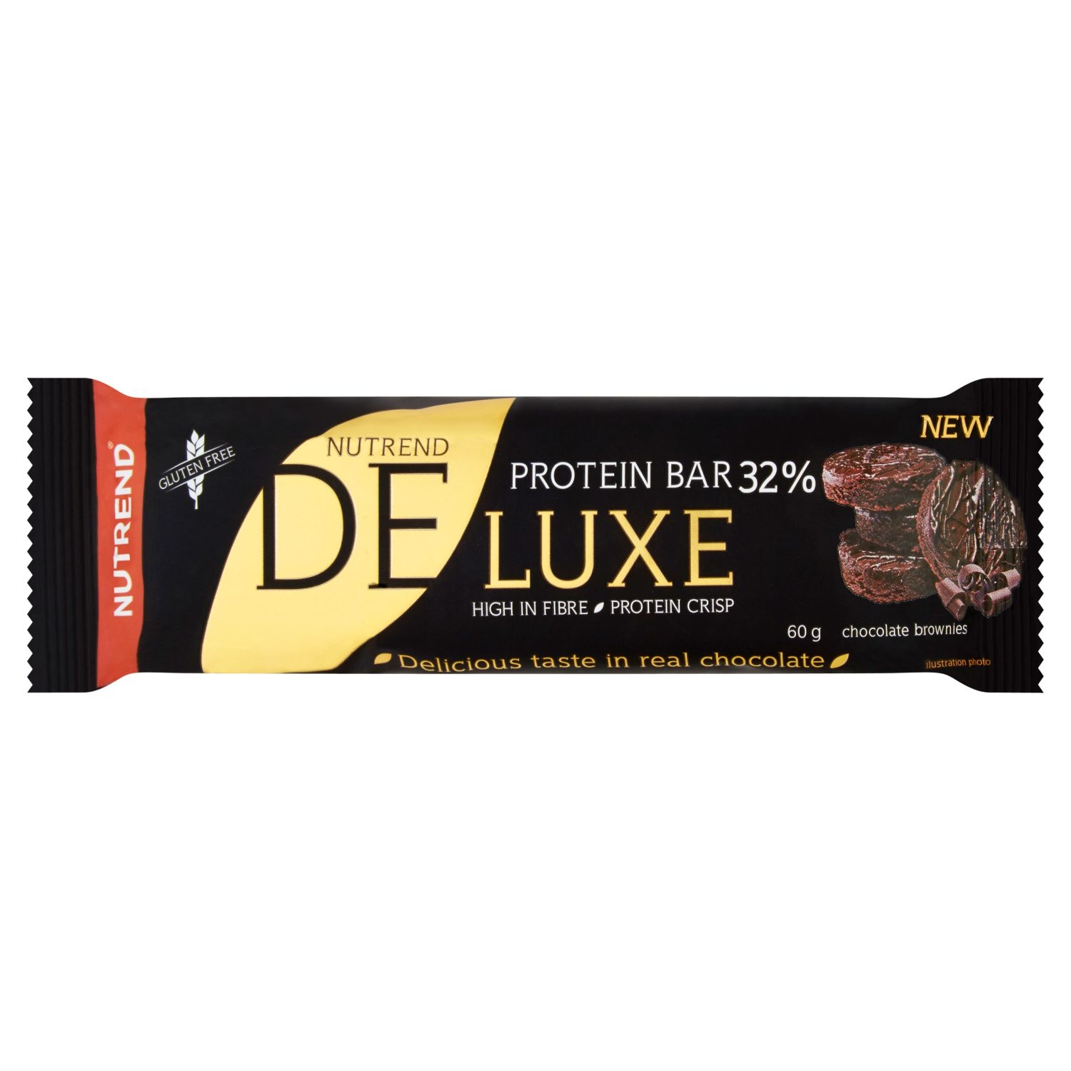 Trvanlivé potraviny - Nutrend Deluxe Proteinová tyčinka příchuť čokoládové brownies 60 g