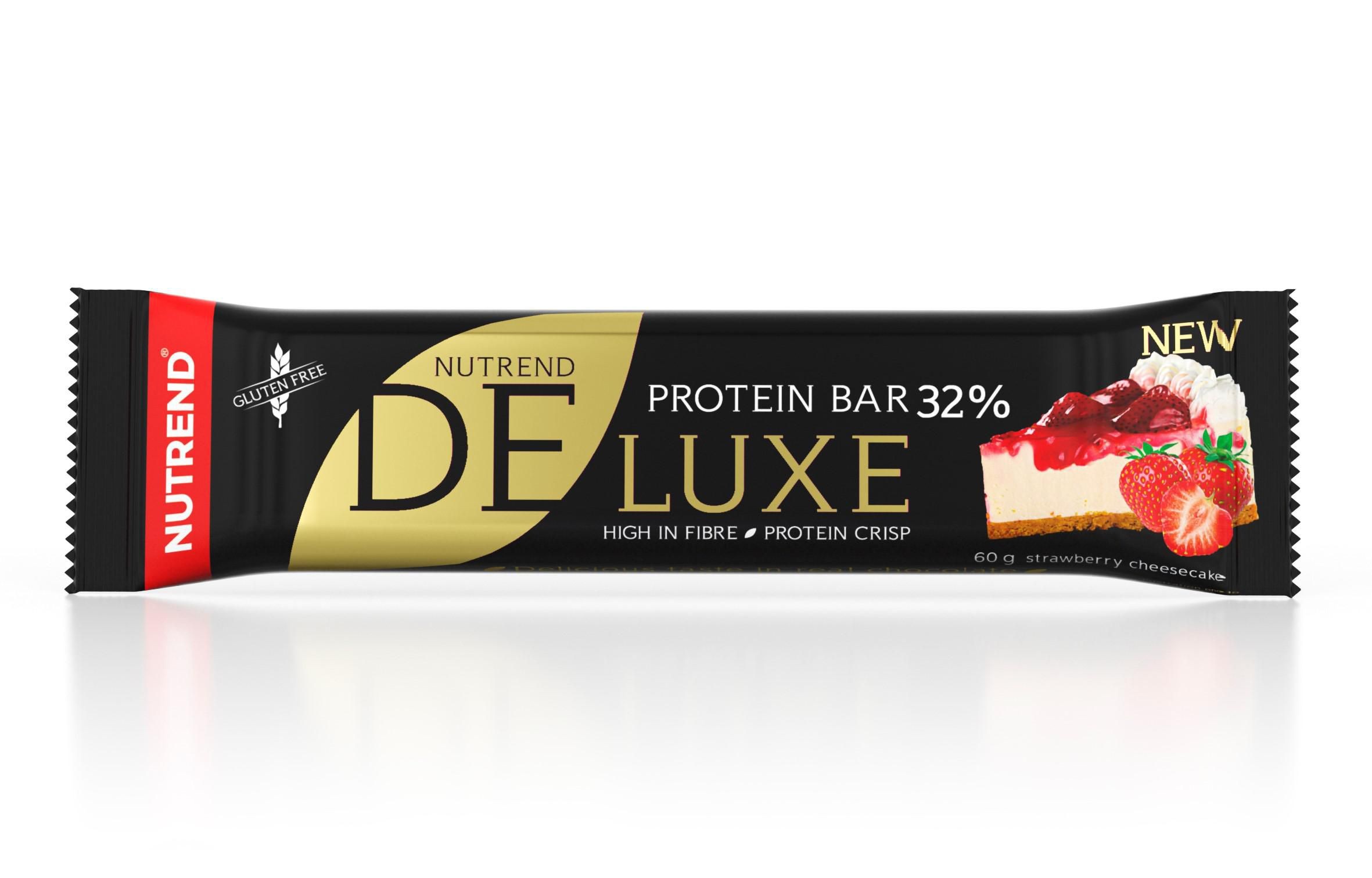 Trvanlivé potraviny - Nutrend Deluxe Proteinová tyčinka příchuť jahodový cheesecake 60 g