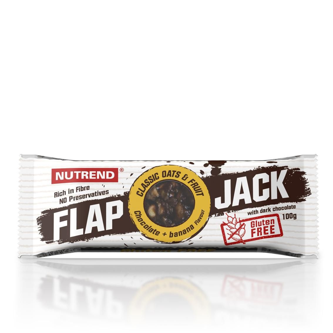 Trvanlivé potraviny - Nutrend FLAPJACK čokoláda + banán 100g