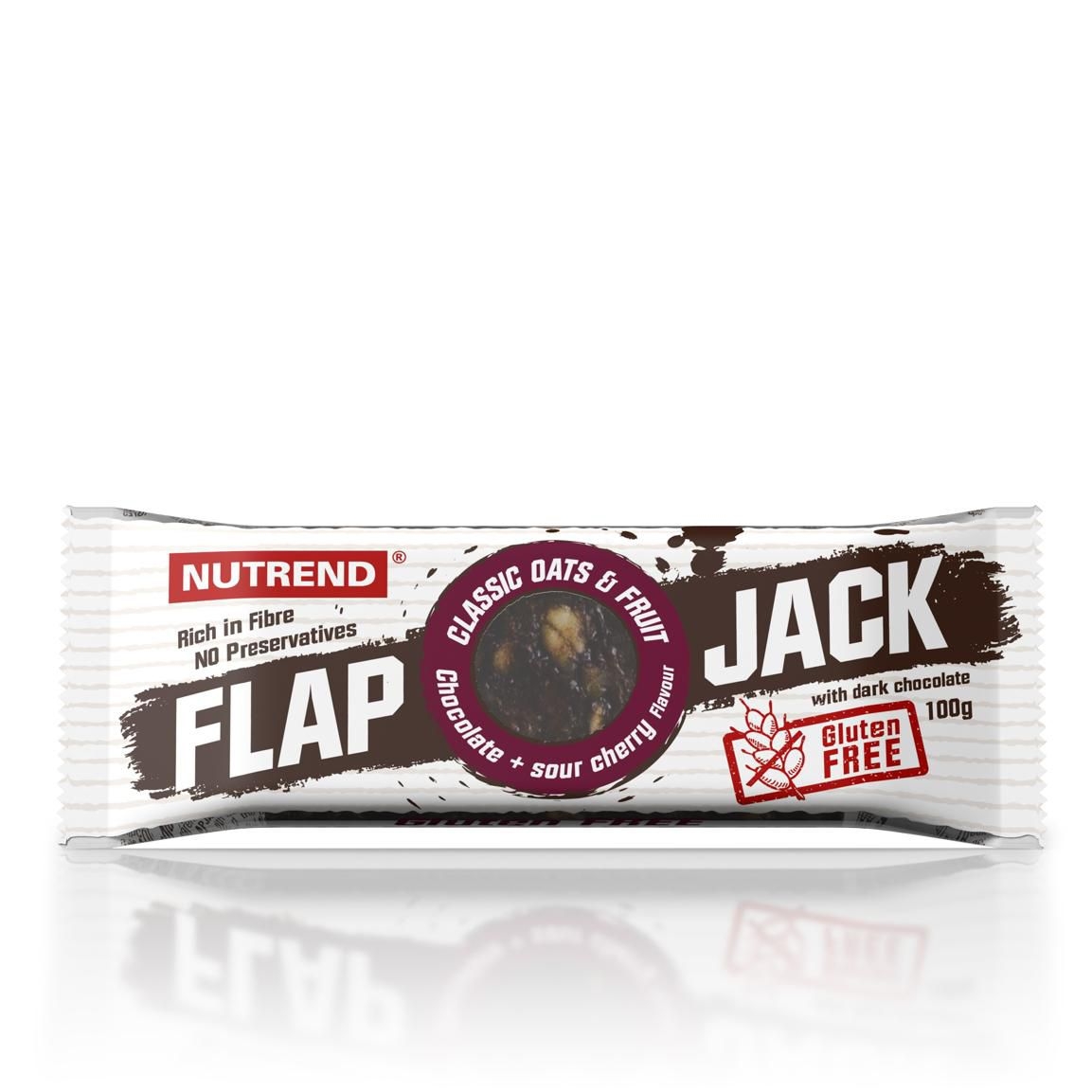 Trvanlivé potraviny - Nutrend FLAPJACK čokoláda + višeň 100g