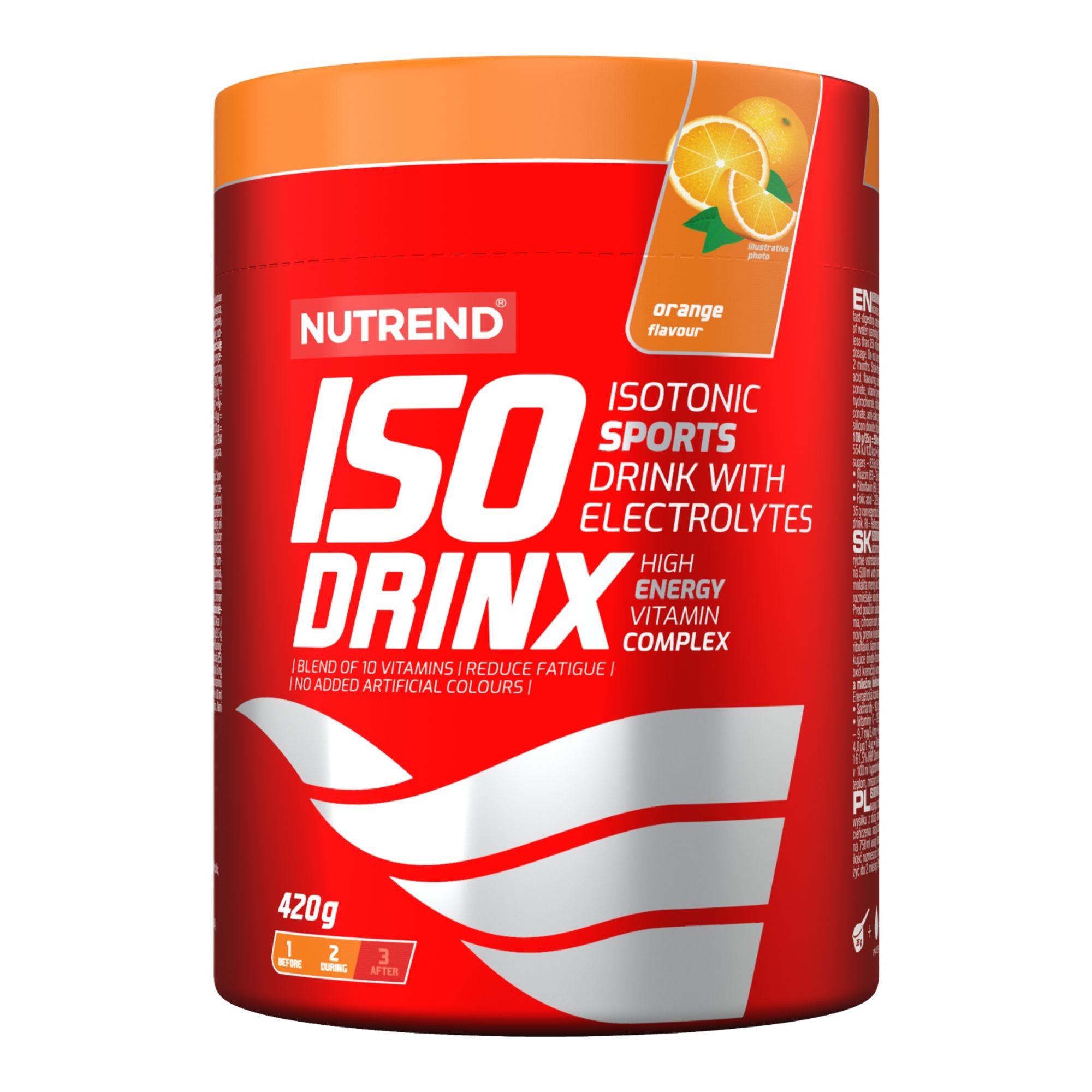 Nápoje - Nutrend Isodrinx prášek, pomeranč 420g