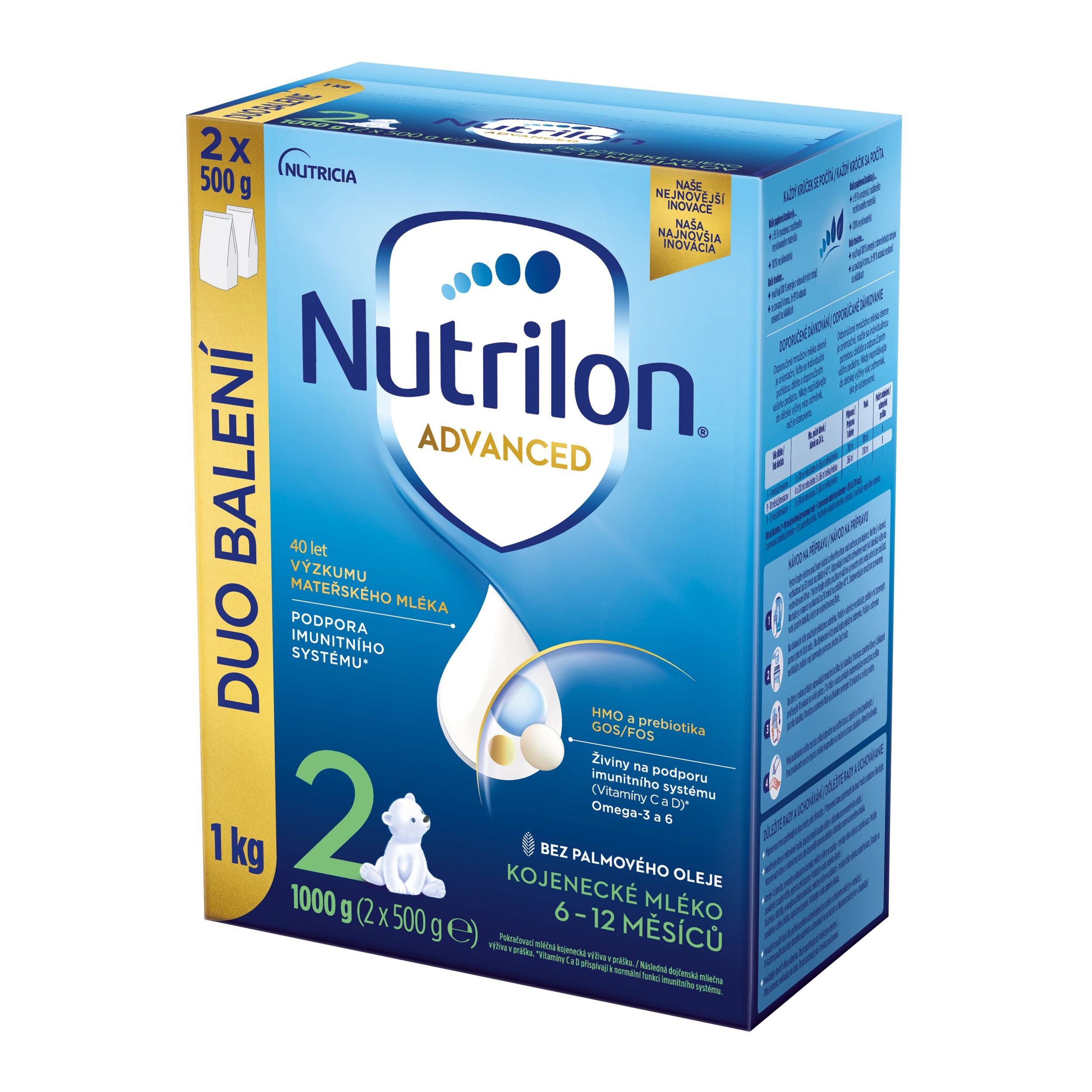 Nutrilon 2 Advanced pokračovací kojenecké mléko od uk.6 m, 1000 g-2