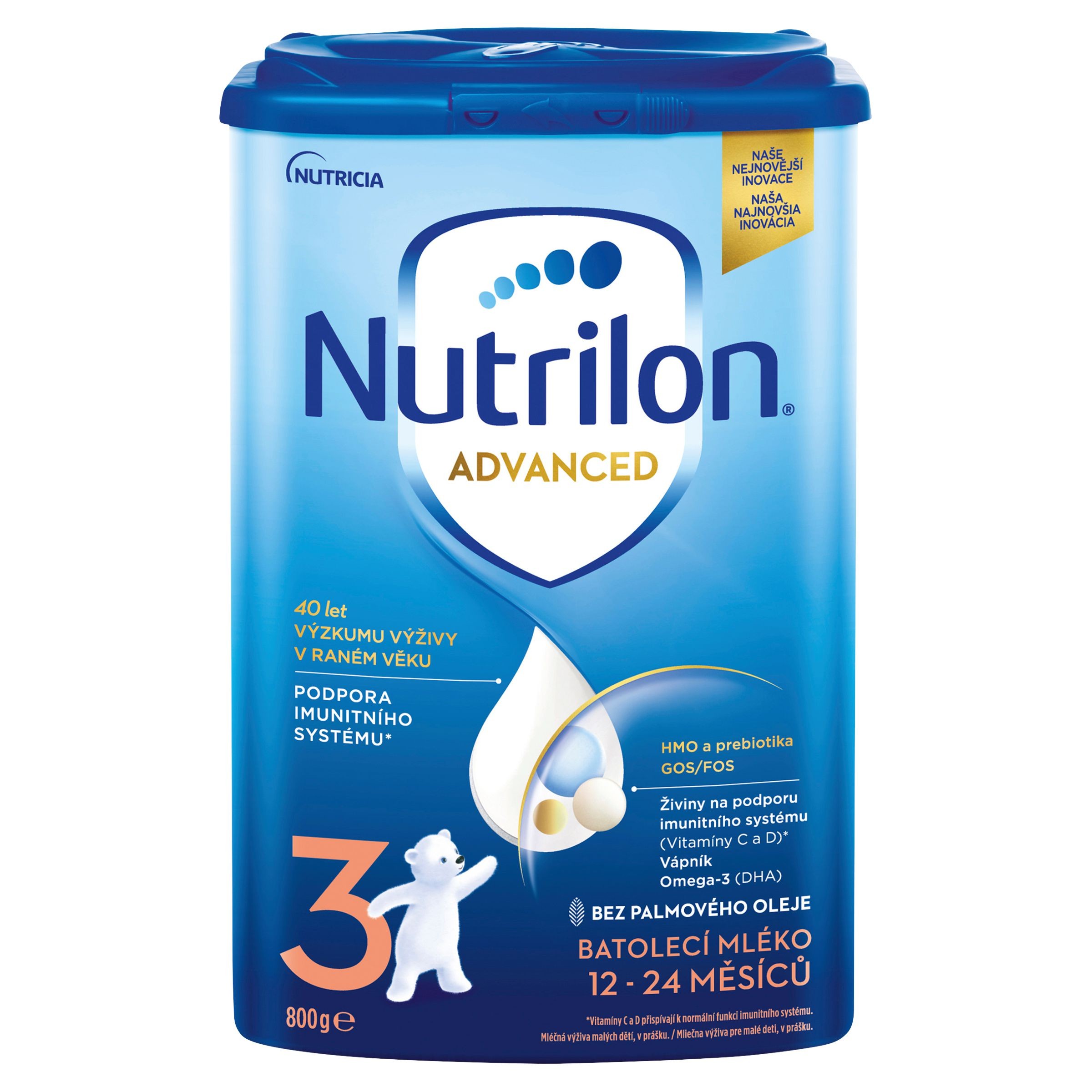 Svět dětí - Nutrilon 3 Pronutra batolecí mléko od uk. 12 měsíce 800 g