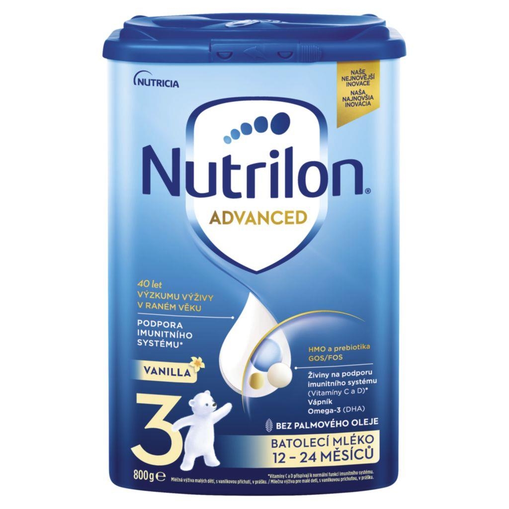 Svět dětí - Nutrilon 3 Pronutra Vanilka batolecí mléko s vanilkovou příchutí od ukončeného 12 měsíce 800 g