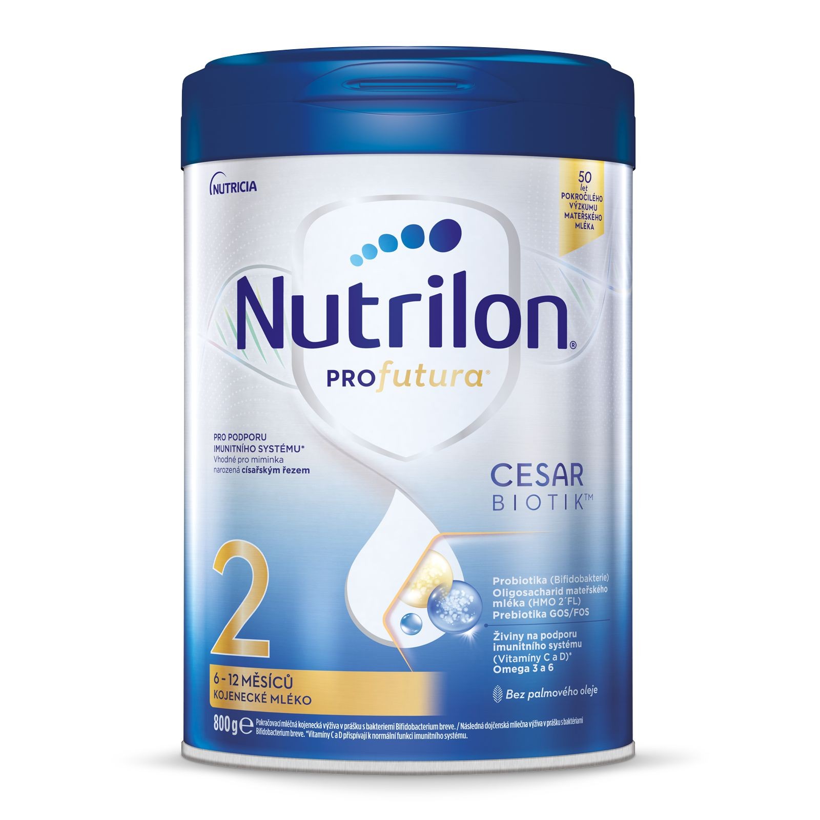 Svět dětí - Nutrilon Profutura CESARBIOTIK 2 kojenecké mléko od uk. 6. měsíce 6+, 800g