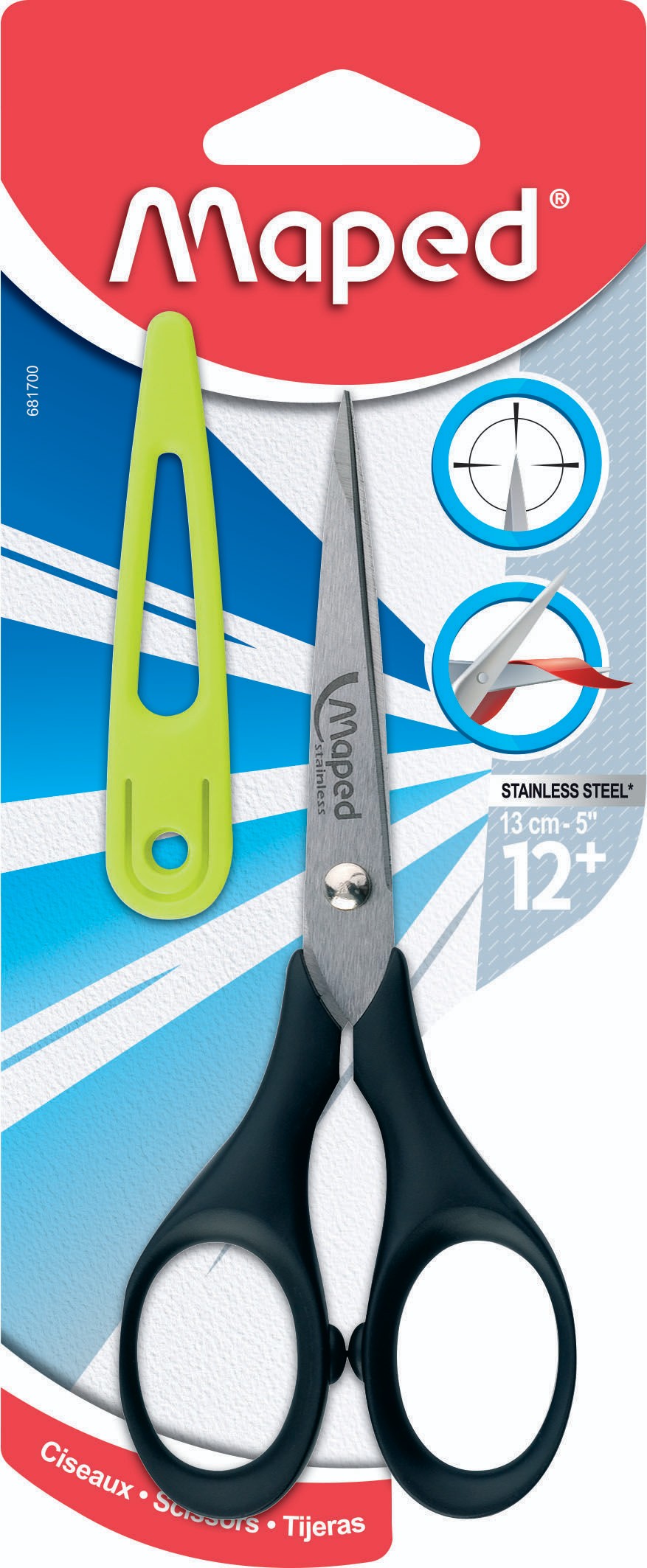 Domácnost a Zahrada - NŮŽKY MAPED 13 CM   ŠPIČATÉ + POUZDRO