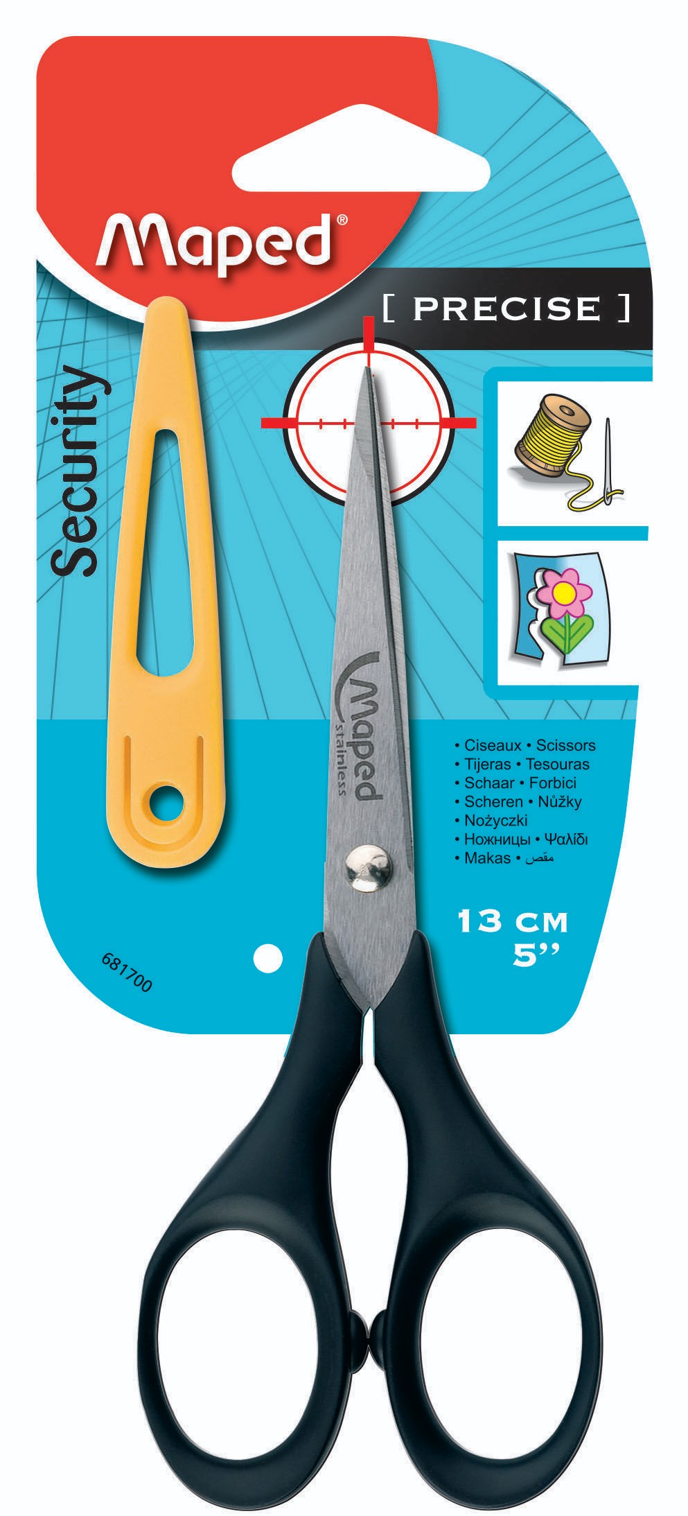 NŮŽKY MAPED 13 CM   ŠPIČATÉ + POUZDRO-2