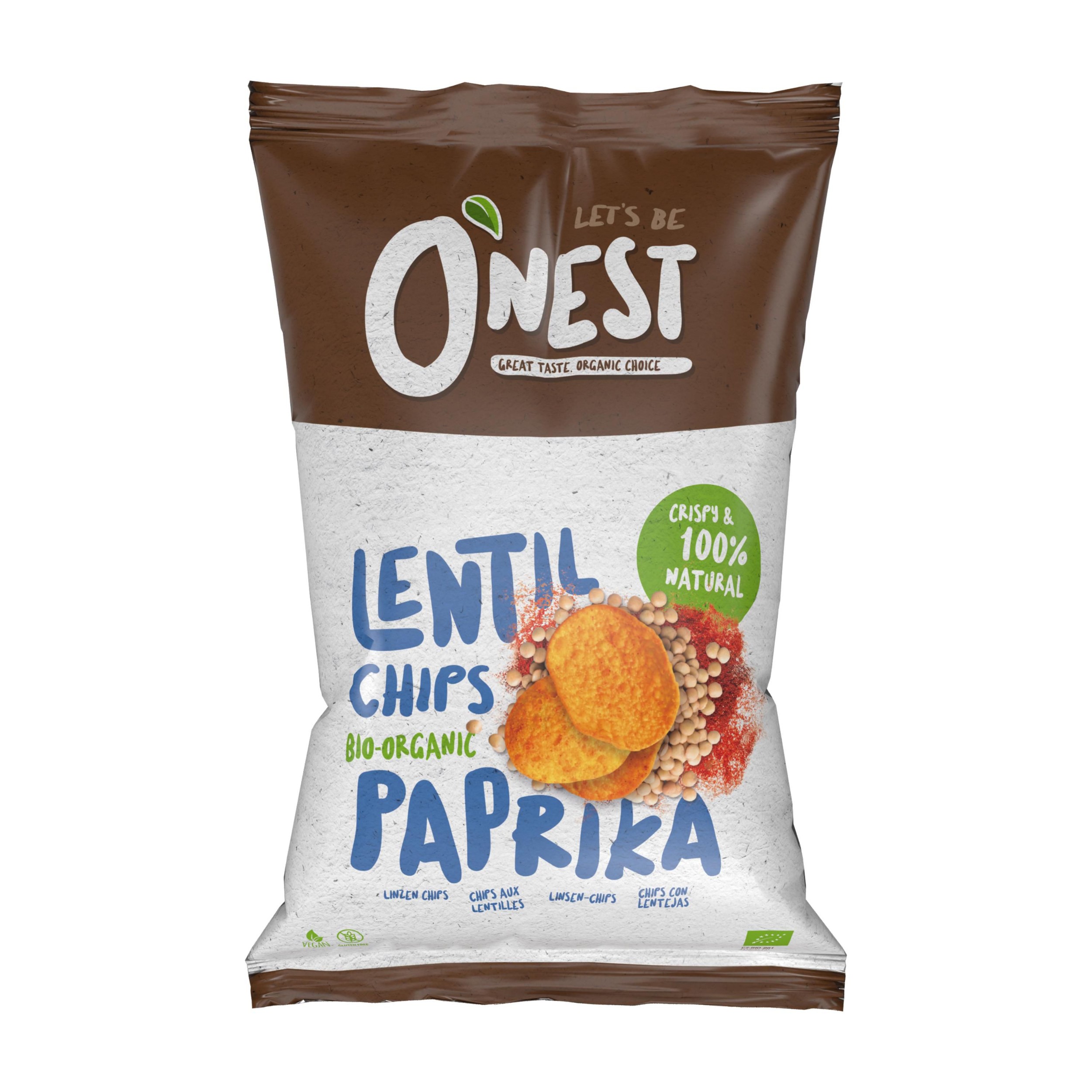 Zdravý svět - O´NEST Chipsy čočkové paprika Bio 40 g