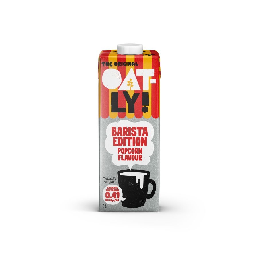 Oatly! Ovesný nápoj s příchutí popcorn