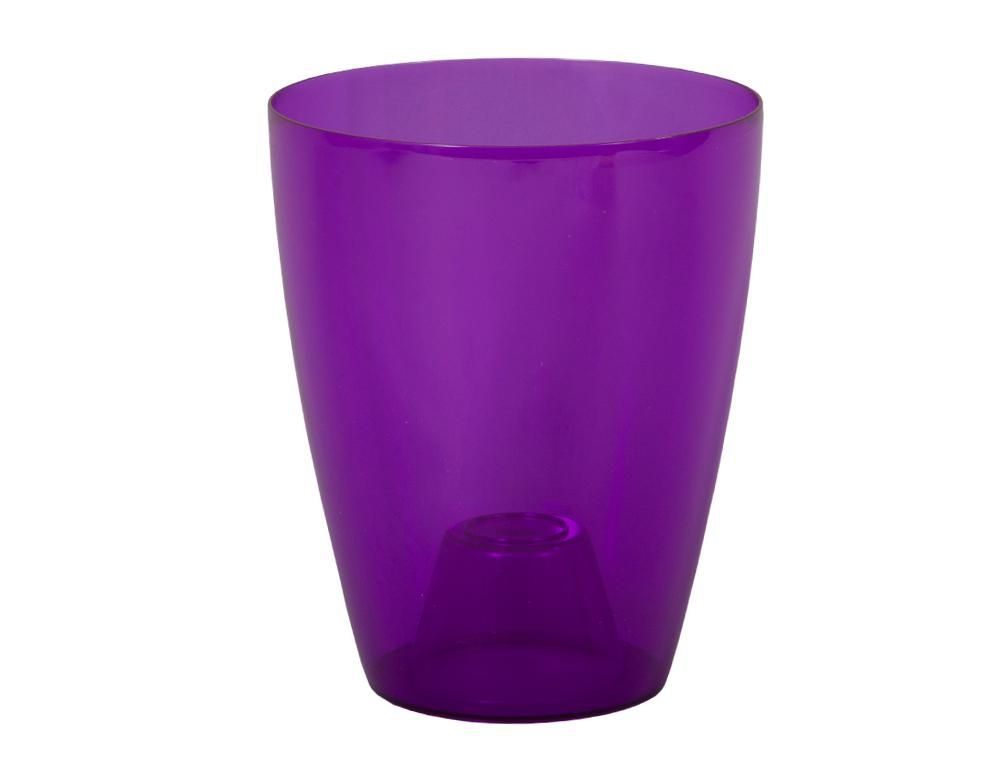 Domácnost a Zahrada - Obal na květník d12x15cm ORCHIDEA LAKY EXTRA plastový fialový