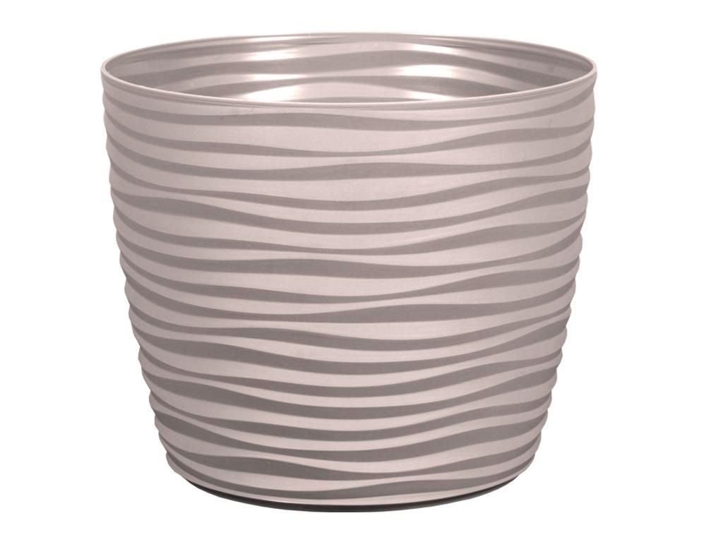 Domácnost a Zahrada - Obal na květník SAHARA PETIT plastový matný d23x21cm