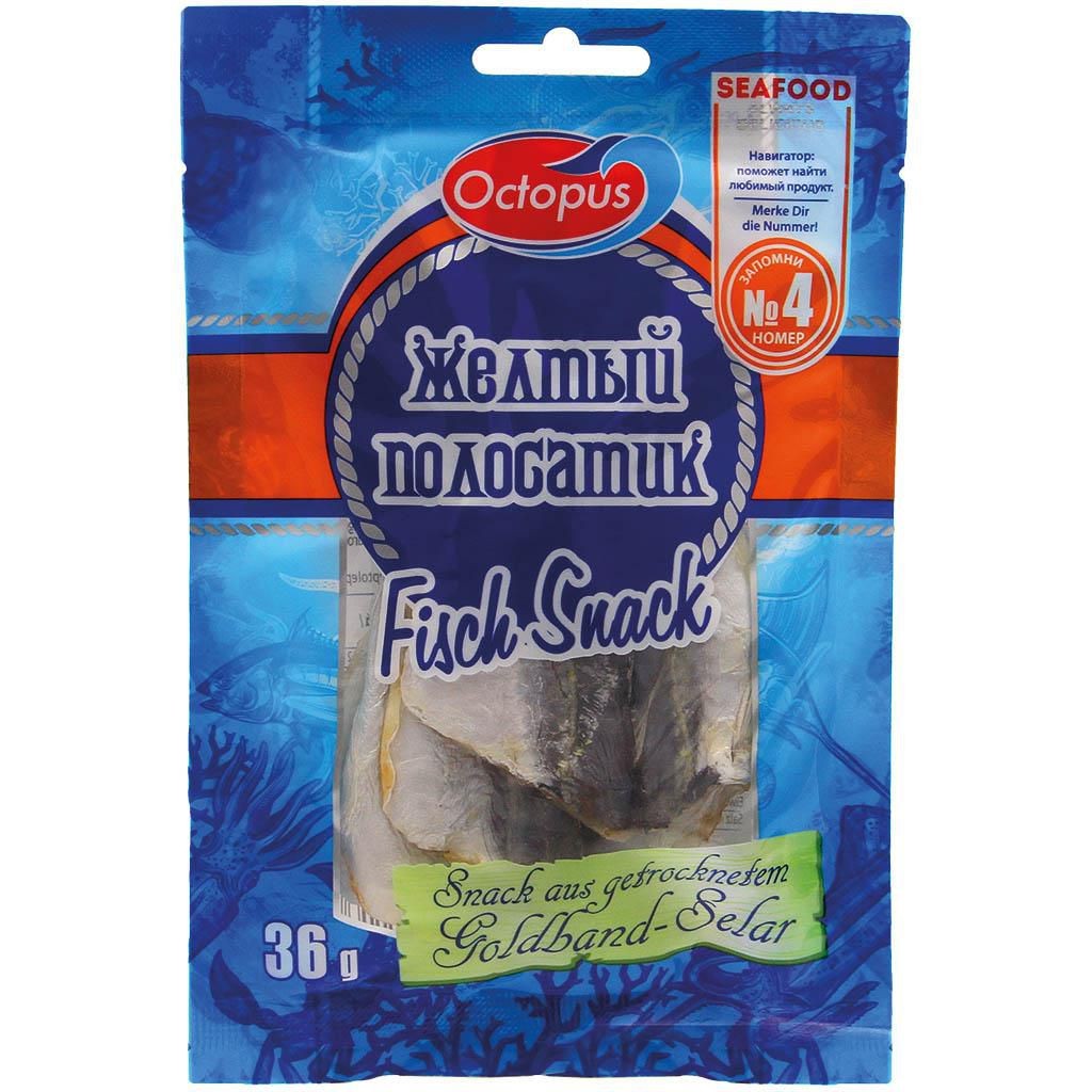 Trvanlivé potraviny - Octopus Žlutopasý Kranas slaný-sušený 36g
