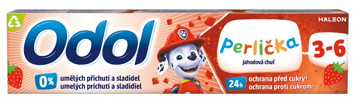 Drogerie a kosmetika - Odol Perlička nová jahodová chuť ZP 50ml