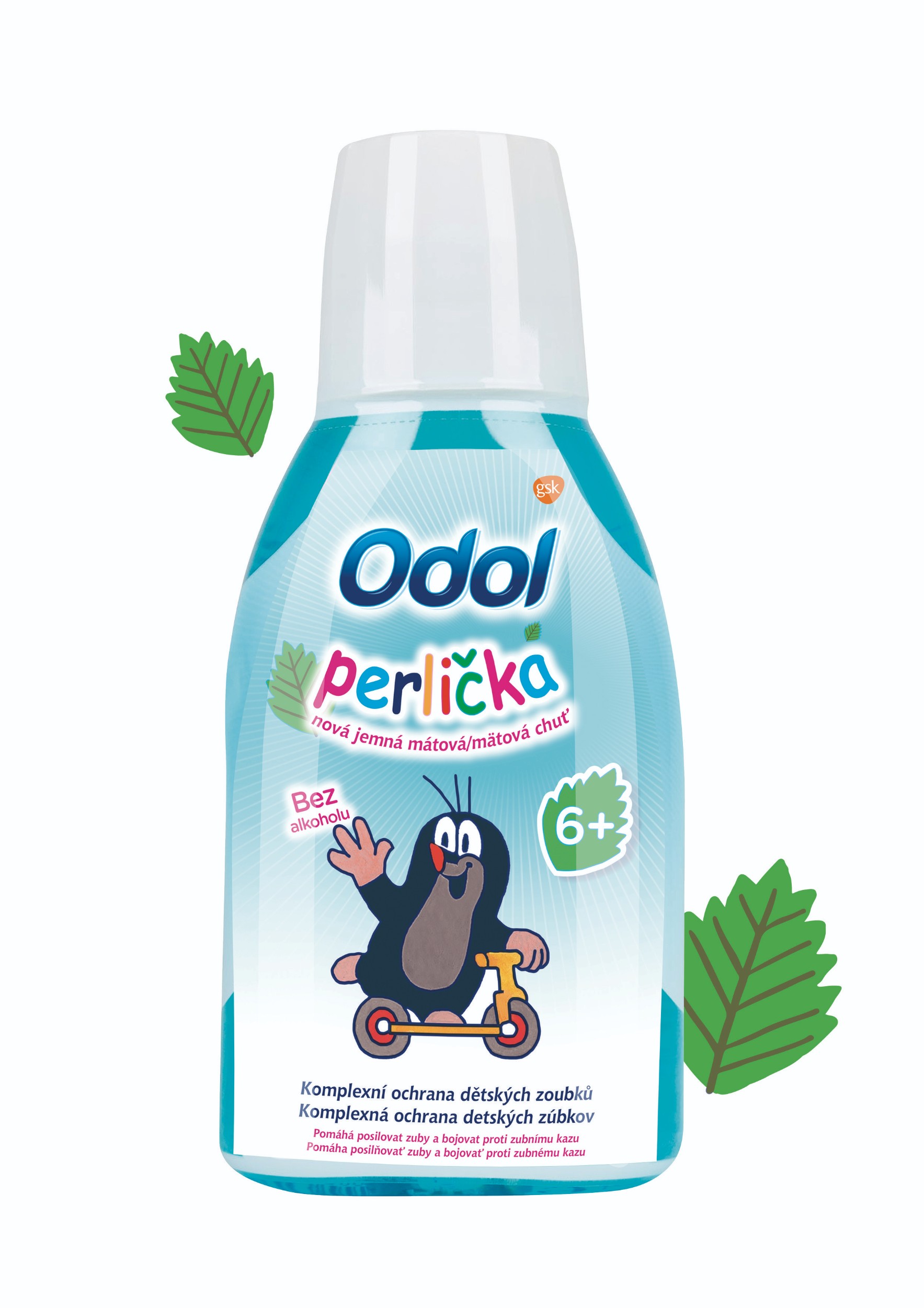 Drogerie a kosmetika - Odol Perlička ústní voda pro děti s jemnou mátovou příchutí 300 ml