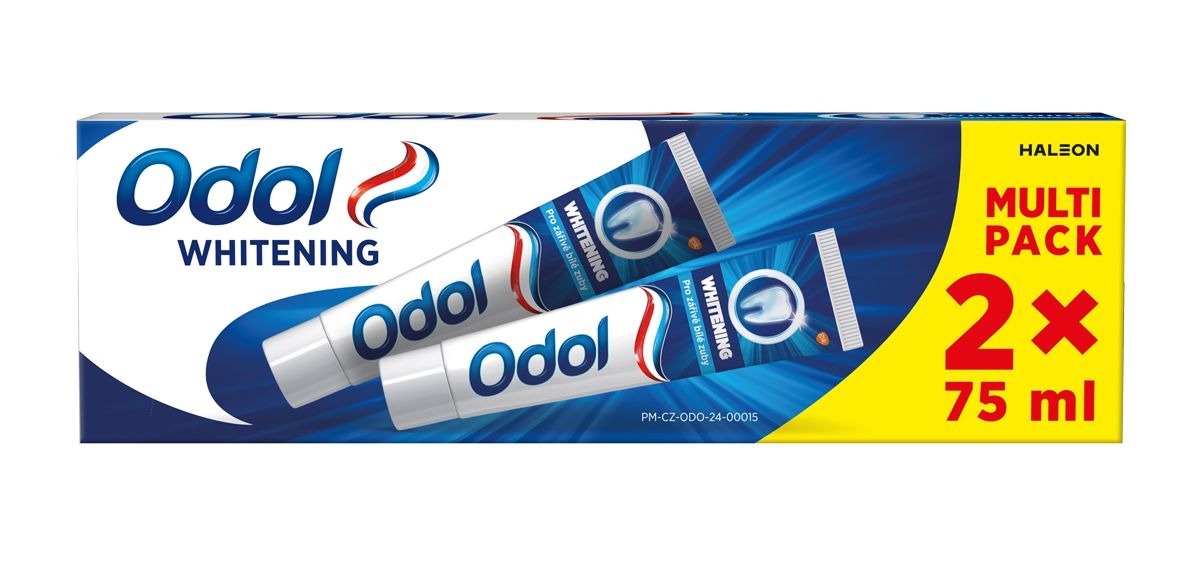 Drogerie a kosmetika - Odol Whitening zubní pasta s fluoridem 2x75 ml