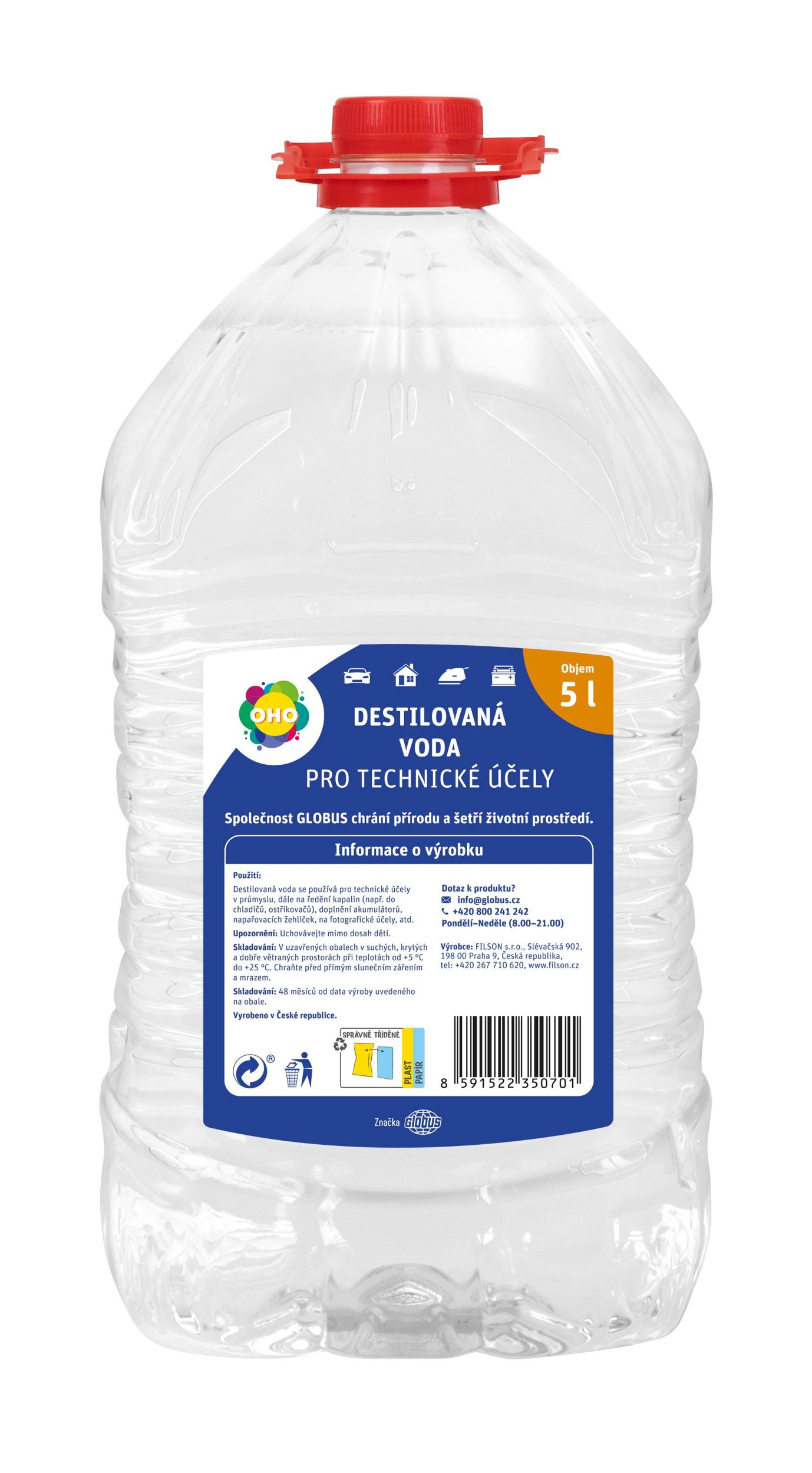 OHO Destilovaná voda 5 l-0