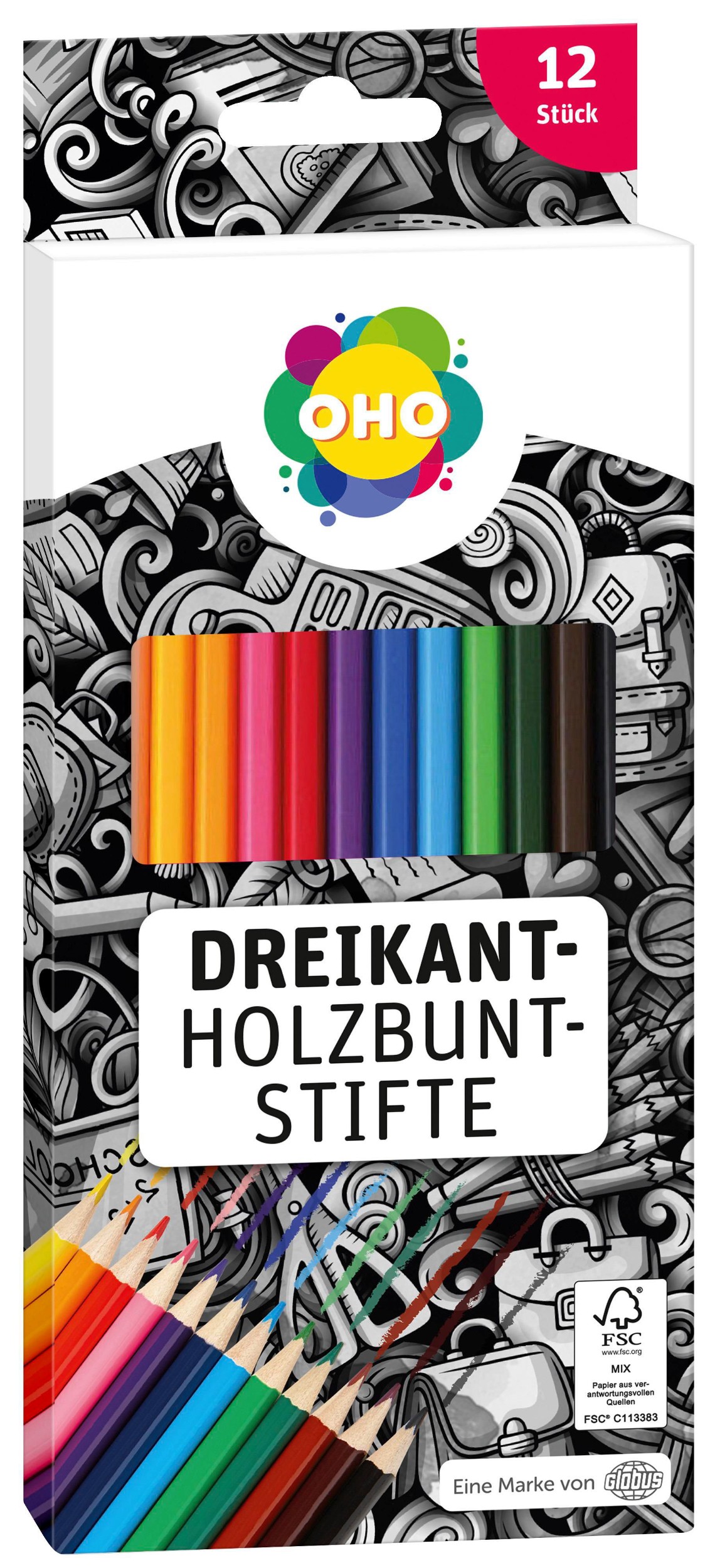 Domácnost a Zahrada - OHO Pastelky 12 ks
