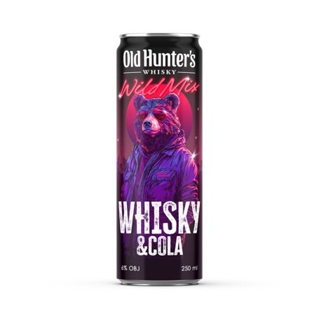 Nápoje - Old Hunter's Whisky&Cola 6,0% 0,25l