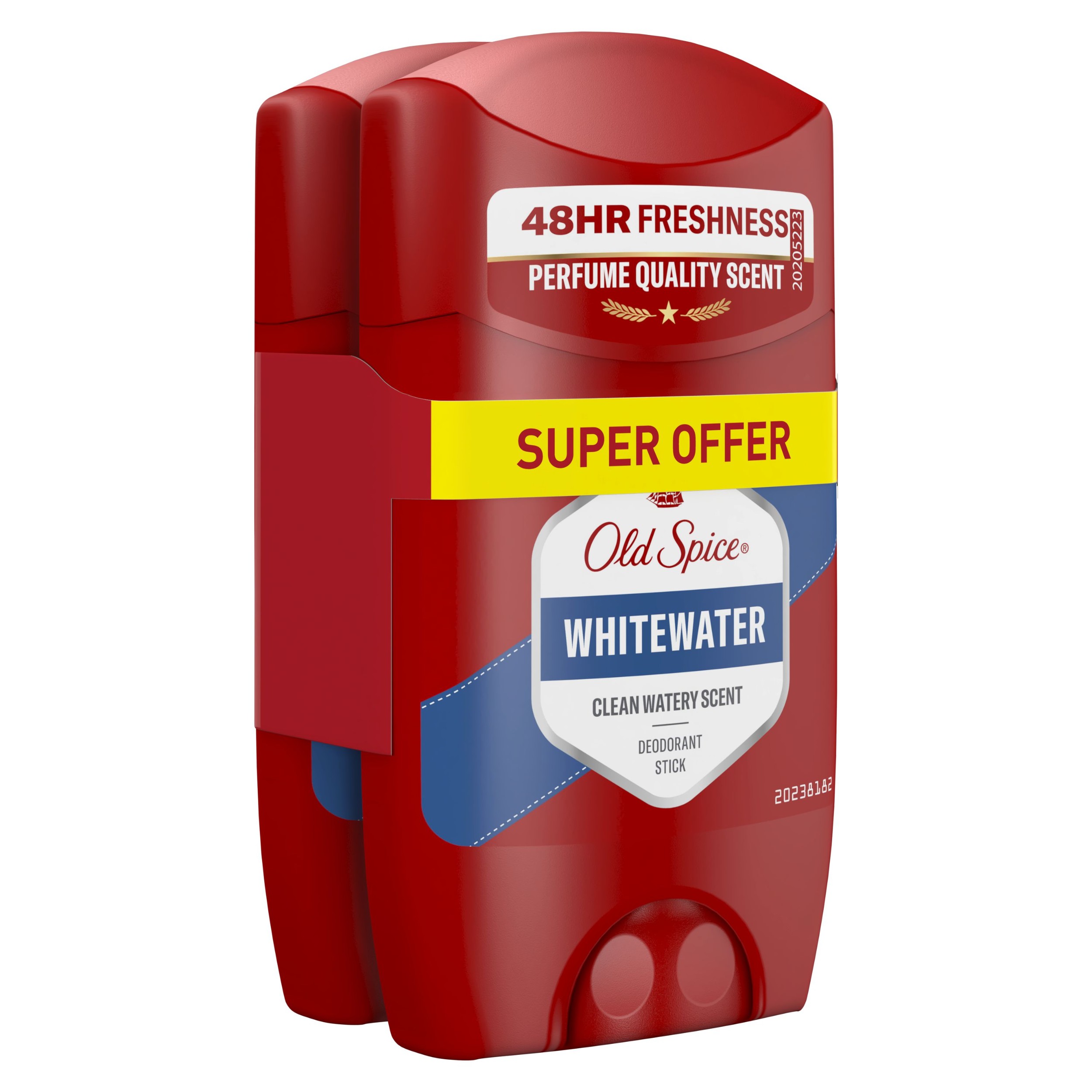Drogerie a kosmetika - Old Spice Deodorant tuhý Whitewater 2x50ml