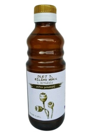 Trvanlivé potraviny - Olejový mlýn Petráveč Olej z bílého máku 250ml
