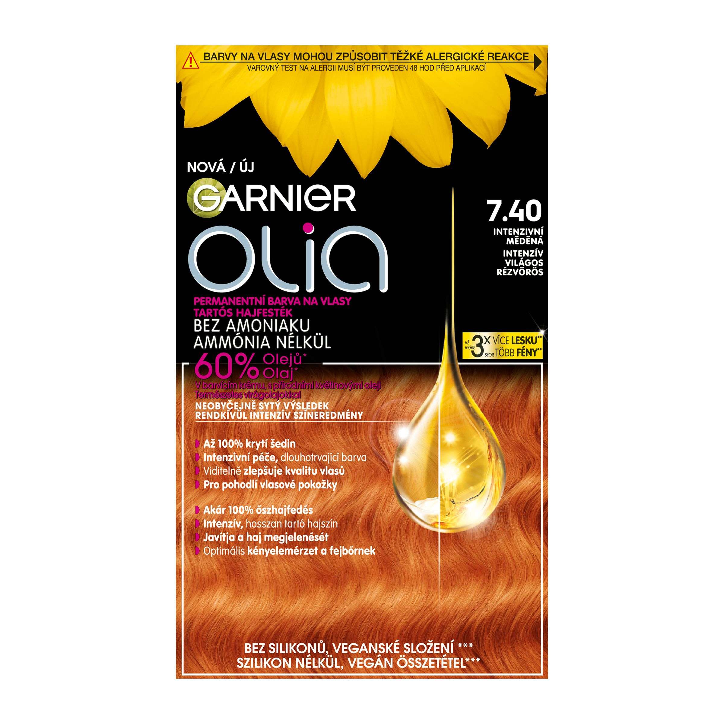 Drogerie a kosmetika - Olia 7.40 Intense Copper 232g