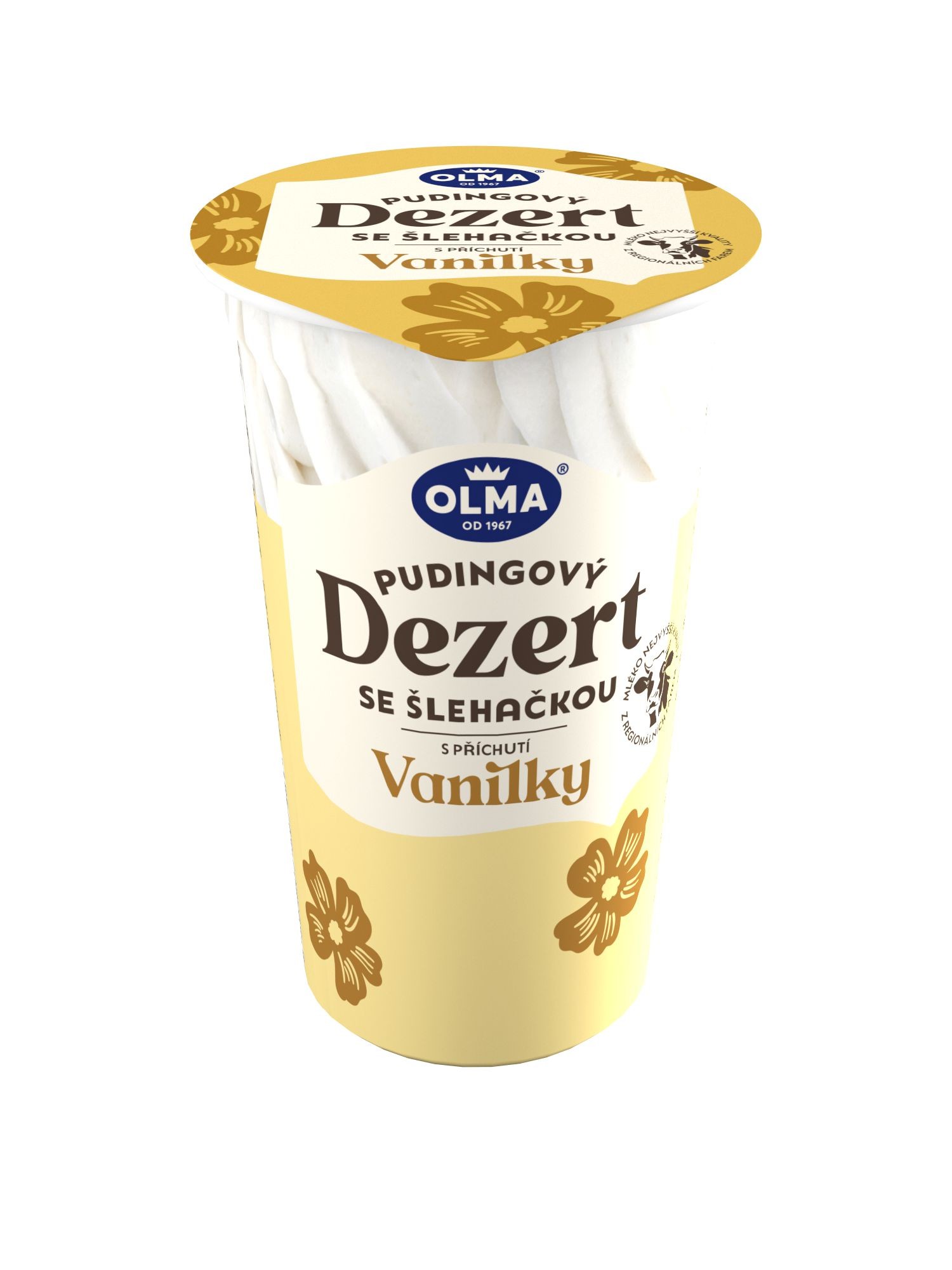 Mléčné a chlazené - Olma Dezert Pudingový se šlehačkou vanilkový 200 g
