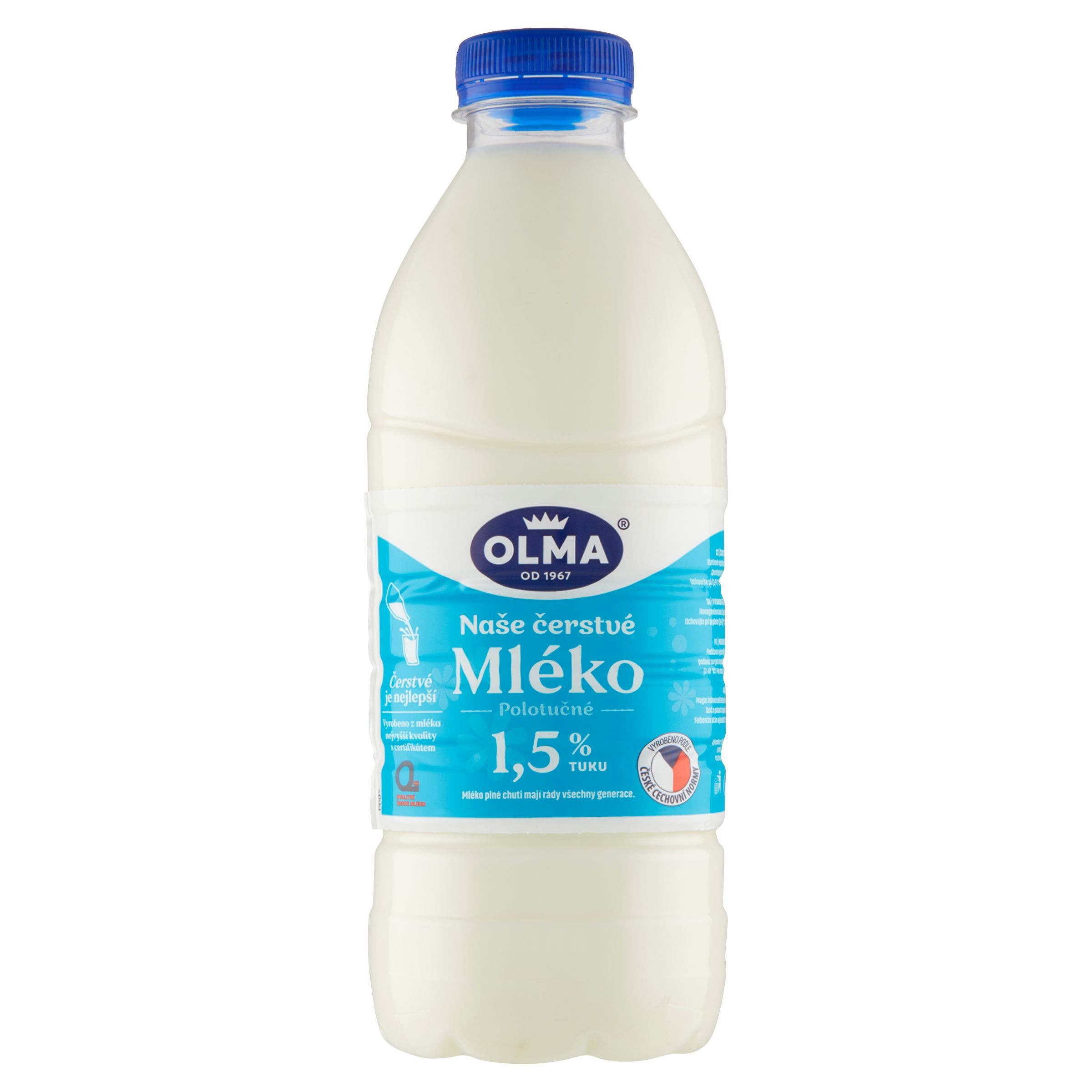 Mléčné a chlazené - Olma Dobré Mléko Čerstvé polotučné 1,5% 1 l