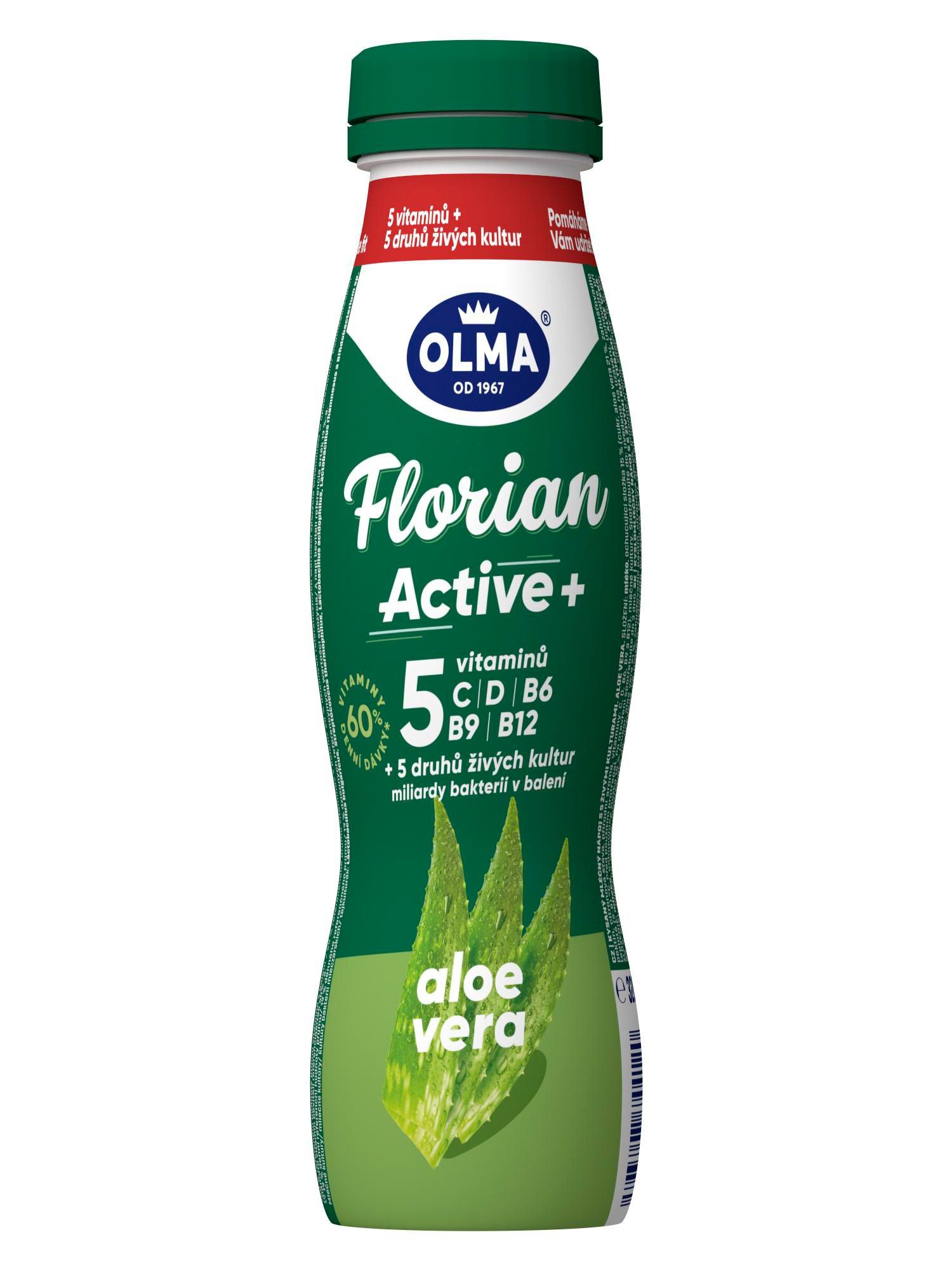 Mléčné a chlazené - Olma Florian Active+ aloe vera 320g