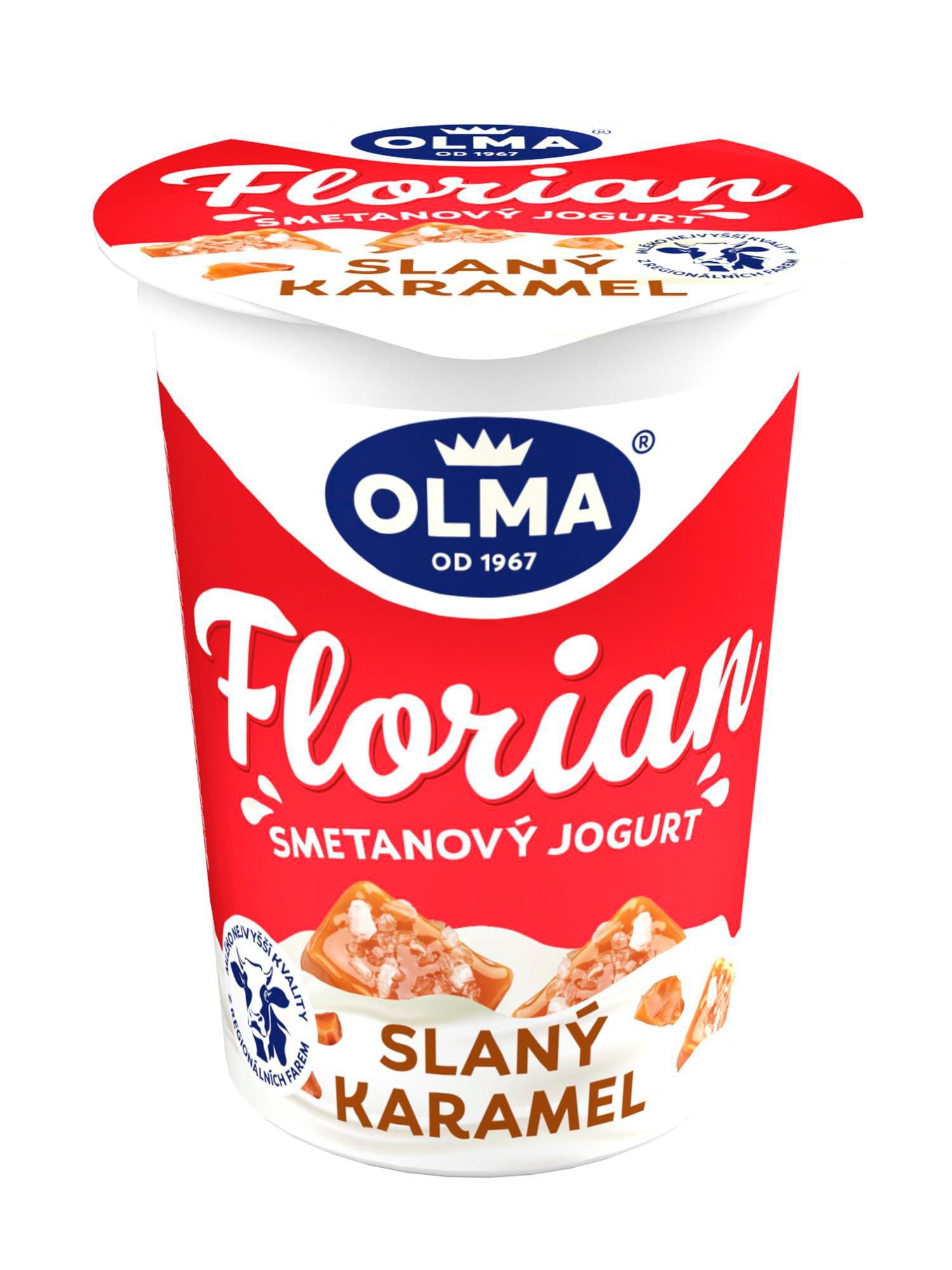 Mléčné a chlazené - Olma Florian slaný karamel 8 % 150g