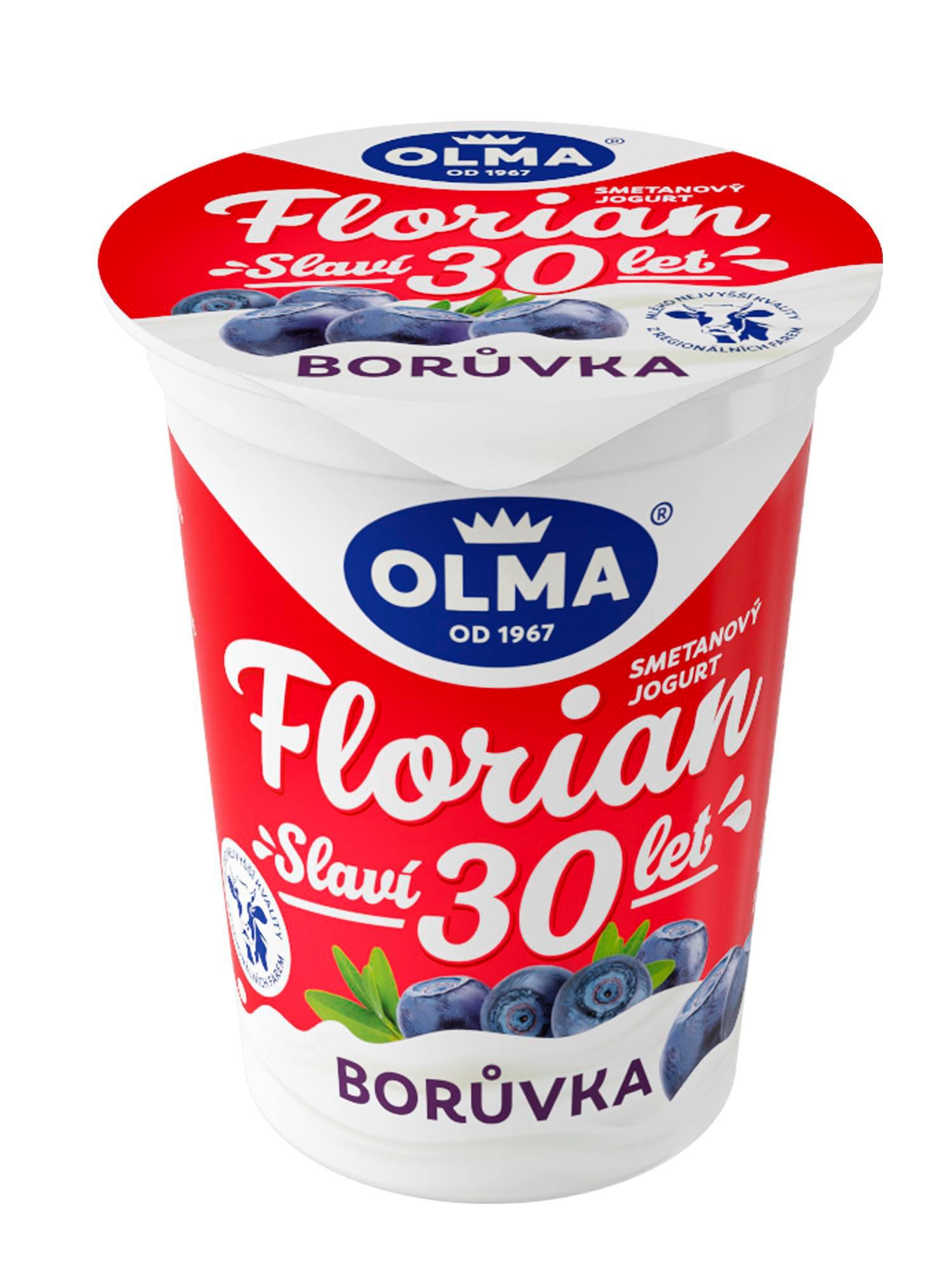 Mléčné a chlazené - Olma Florian Smetanový jogurt borůvka 150 g