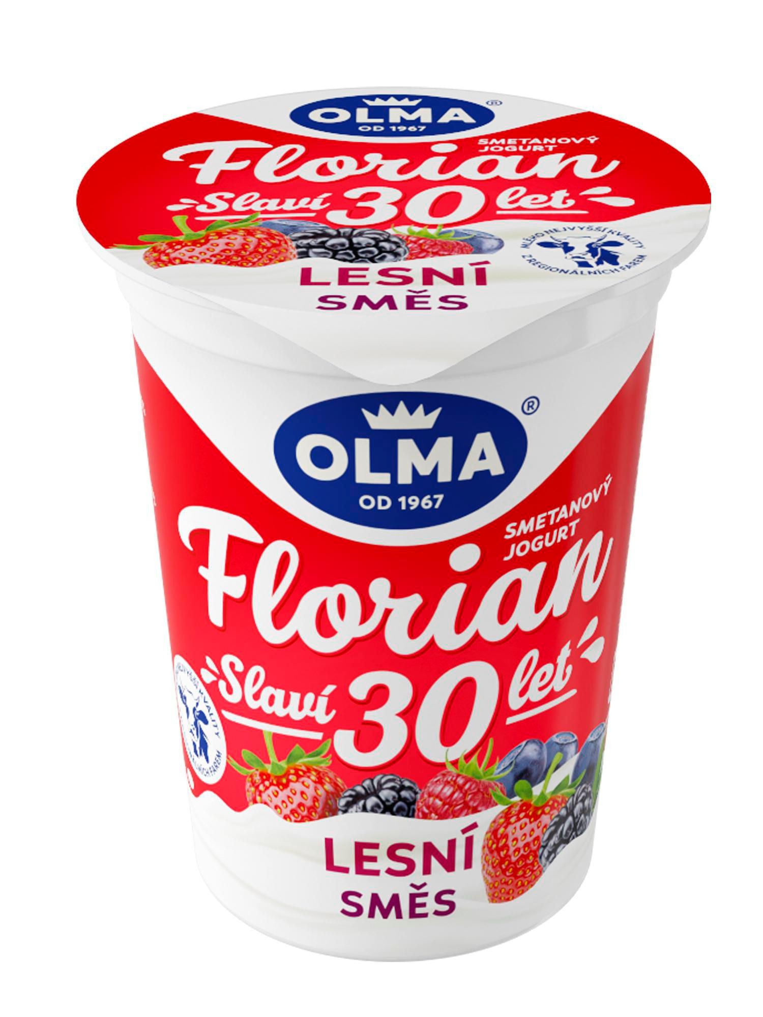 Mléčné a chlazené - Olma Florian Smetanový jogurt lesní směs 150 g