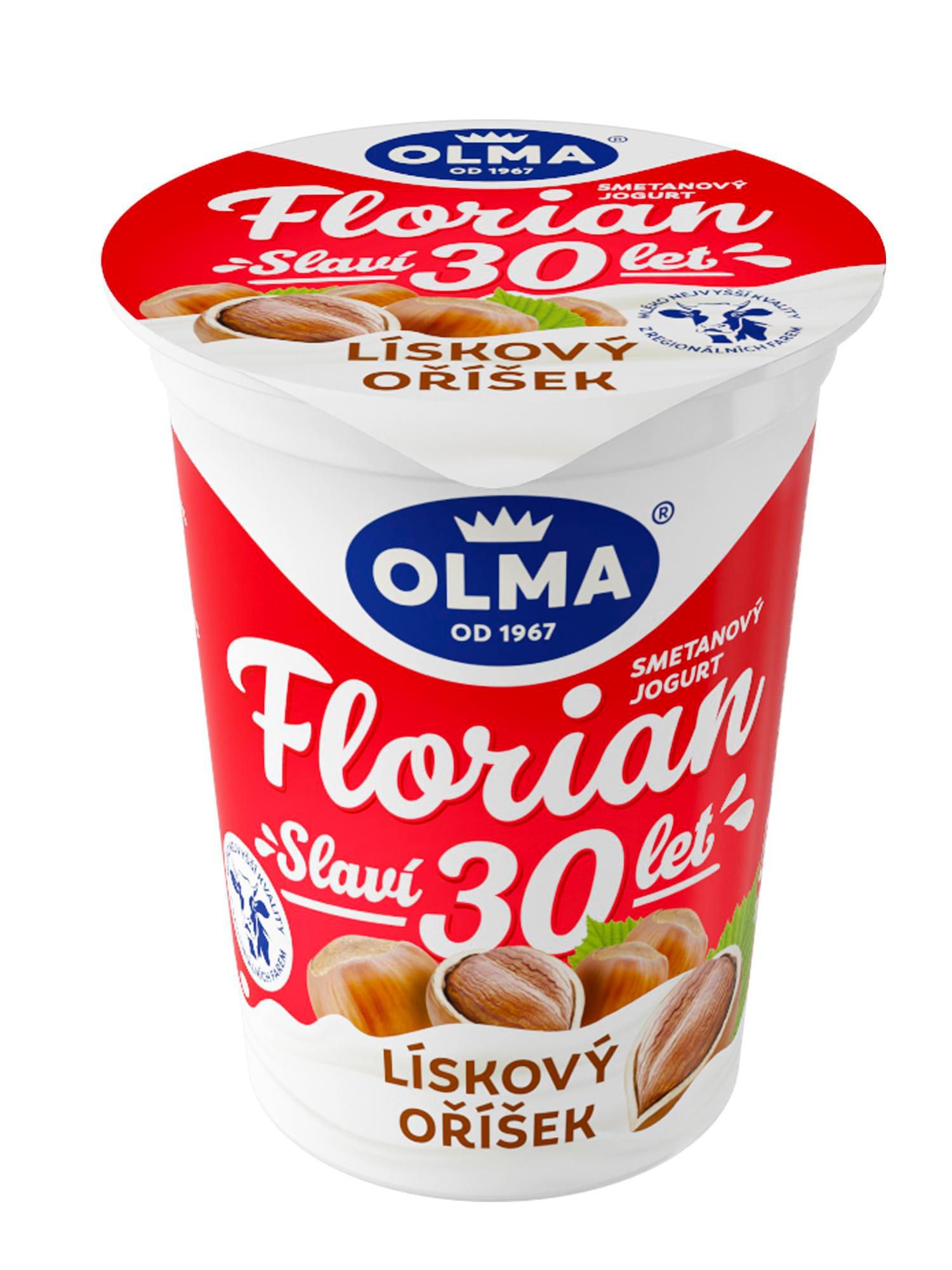 Mléčné a chlazené - Olma Florian Smetanový jogurt lískový oříšek 150 g