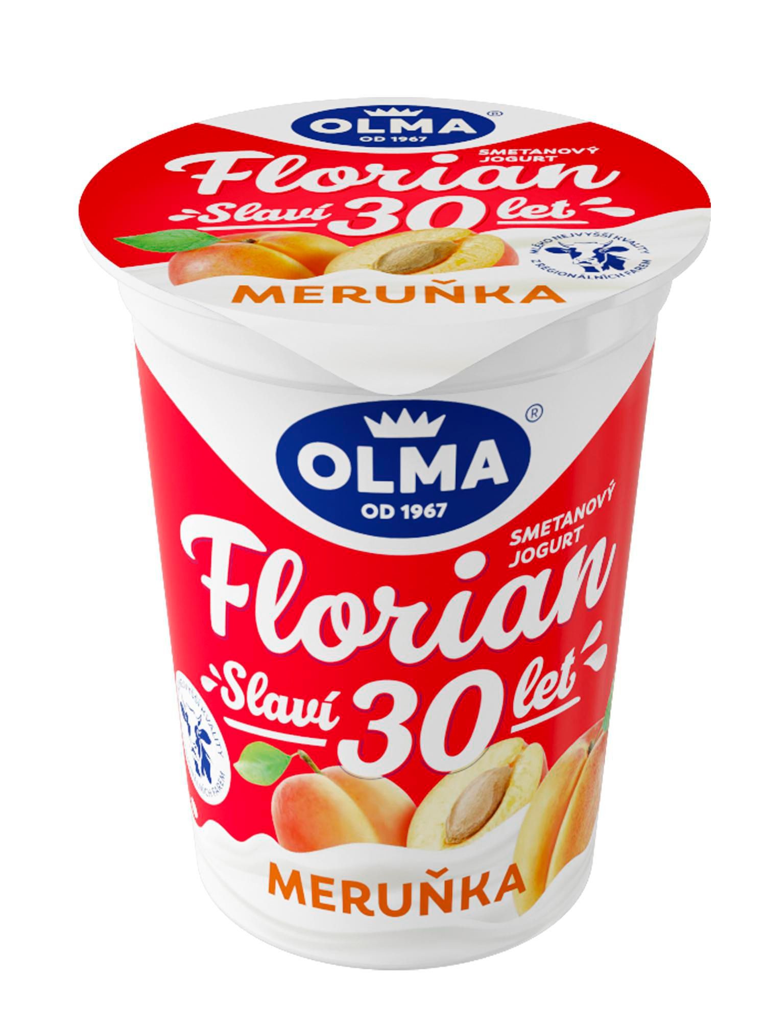 Mléčné a chlazené - Olma Florian Smetanový jogurt meruňka 150 g