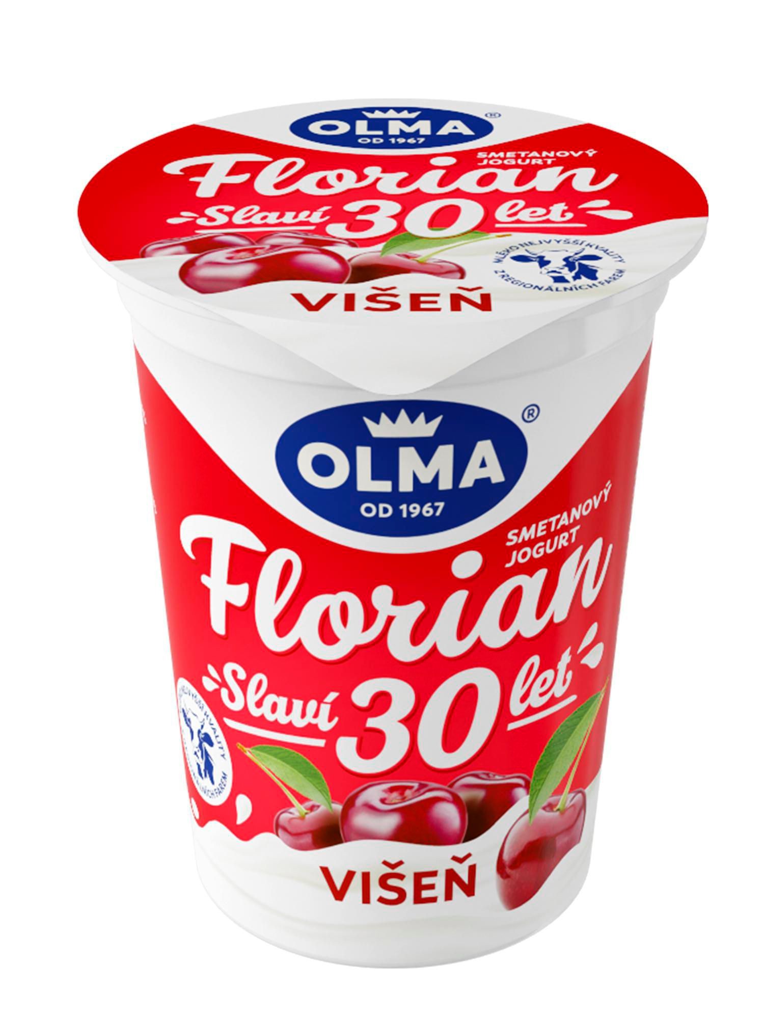 Mléčné a chlazené - Olma Florian Smetanový jogurt višeň 150 g