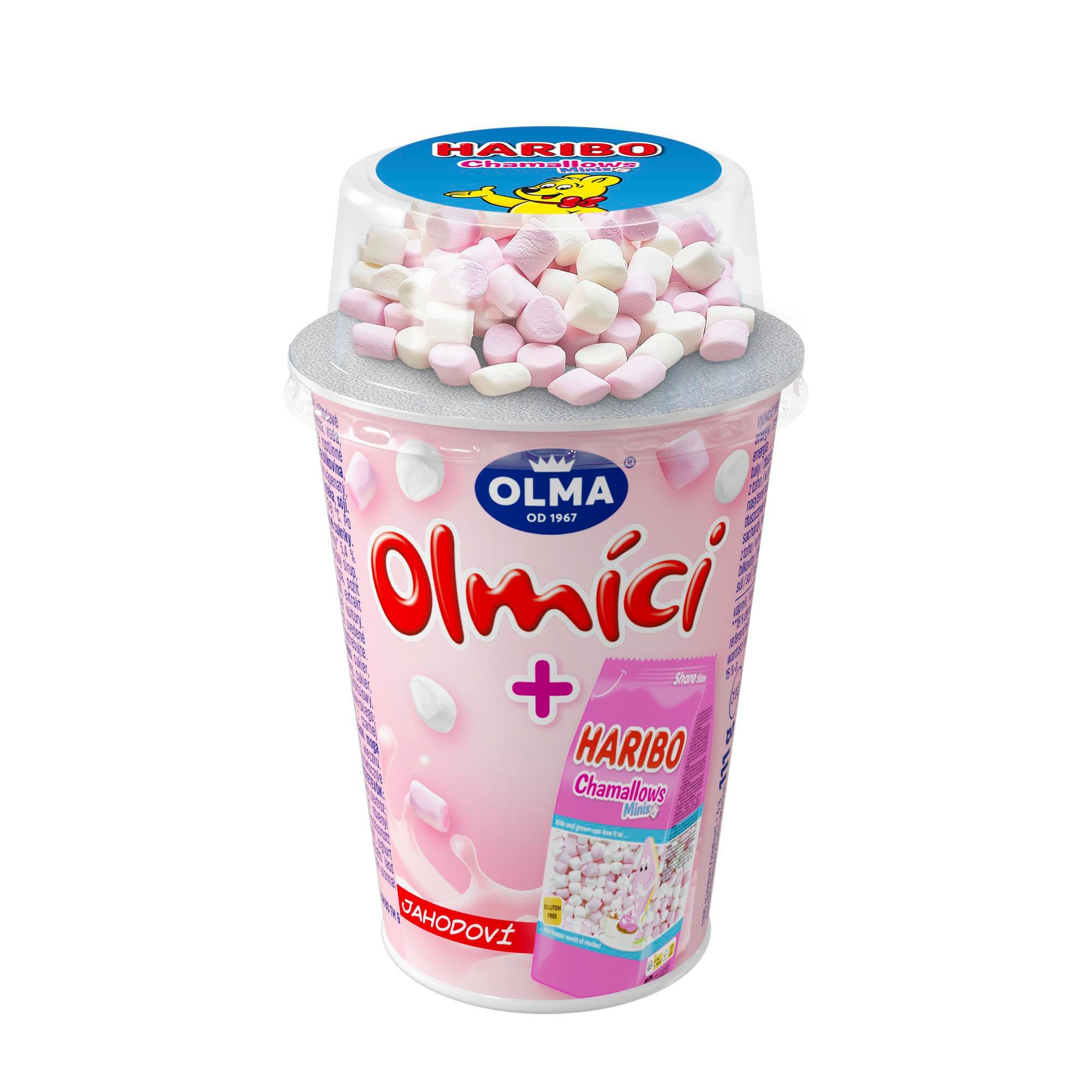 Mléčné a chlazené - Olma Olmíci jahodoví marshmallow 111 g
