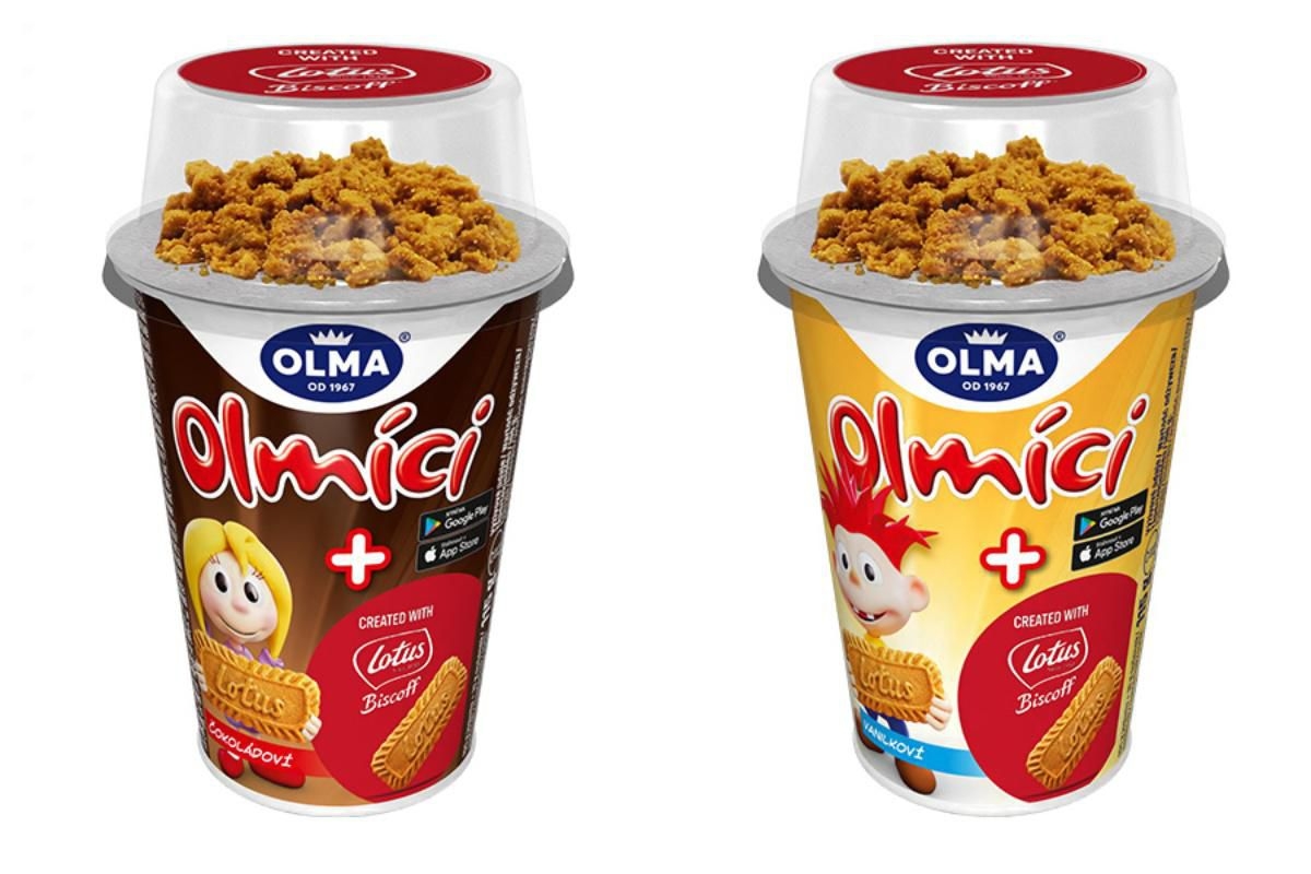 Mléčné a chlazené - Olma Olmíci  vanilkoví nebo čokoládoví Lotus 115g (105g + 10g)