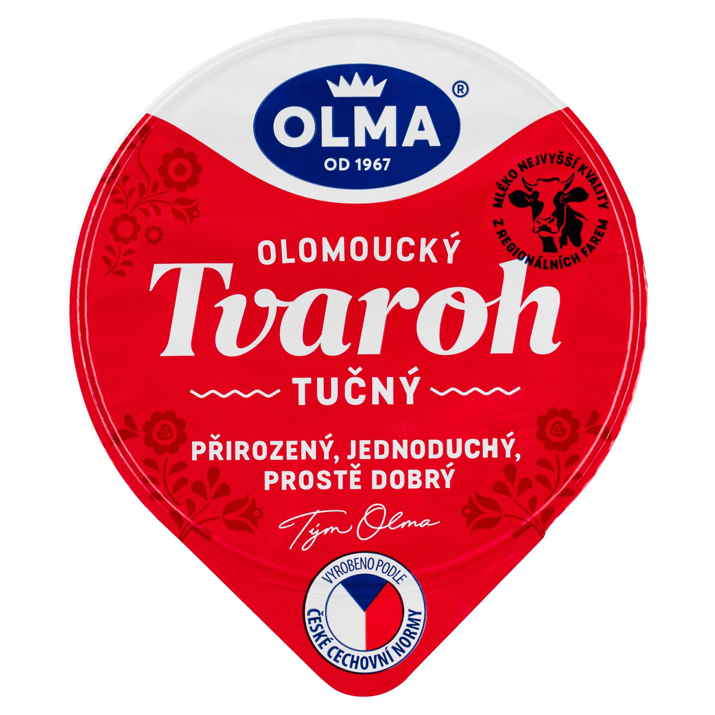 Mléčné a chlazené - Olma Olomoucký tvaroh tučný 9% 250g