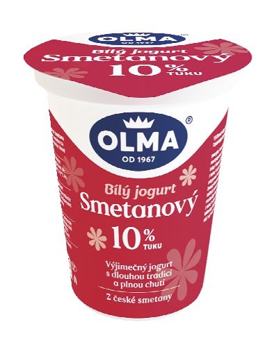 Mléčné a chlazené - Olma Smetanový bílý jogurt 10% 330 g