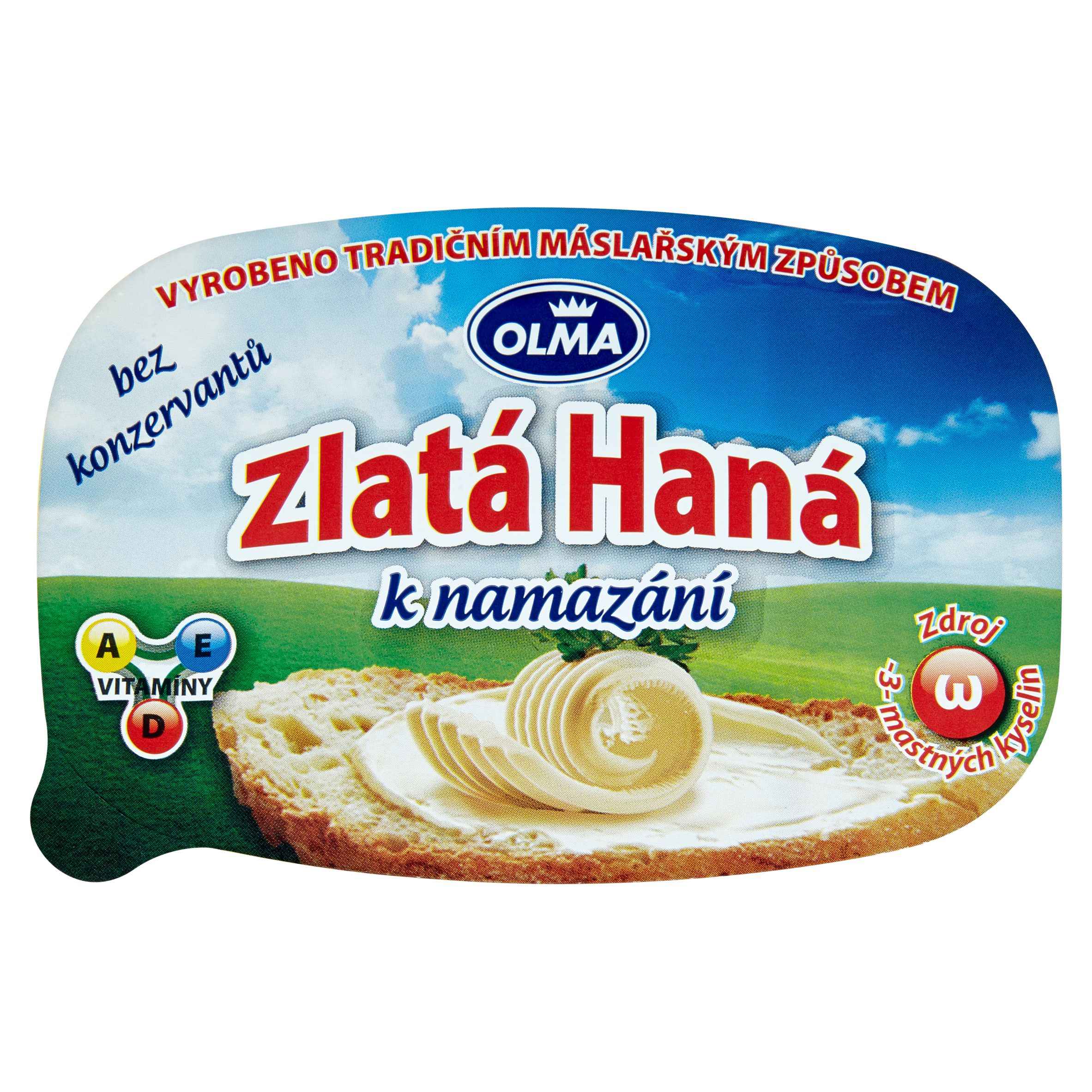 Mléčné a chlazené - Olma Zlatá Haná k namazání 300 g