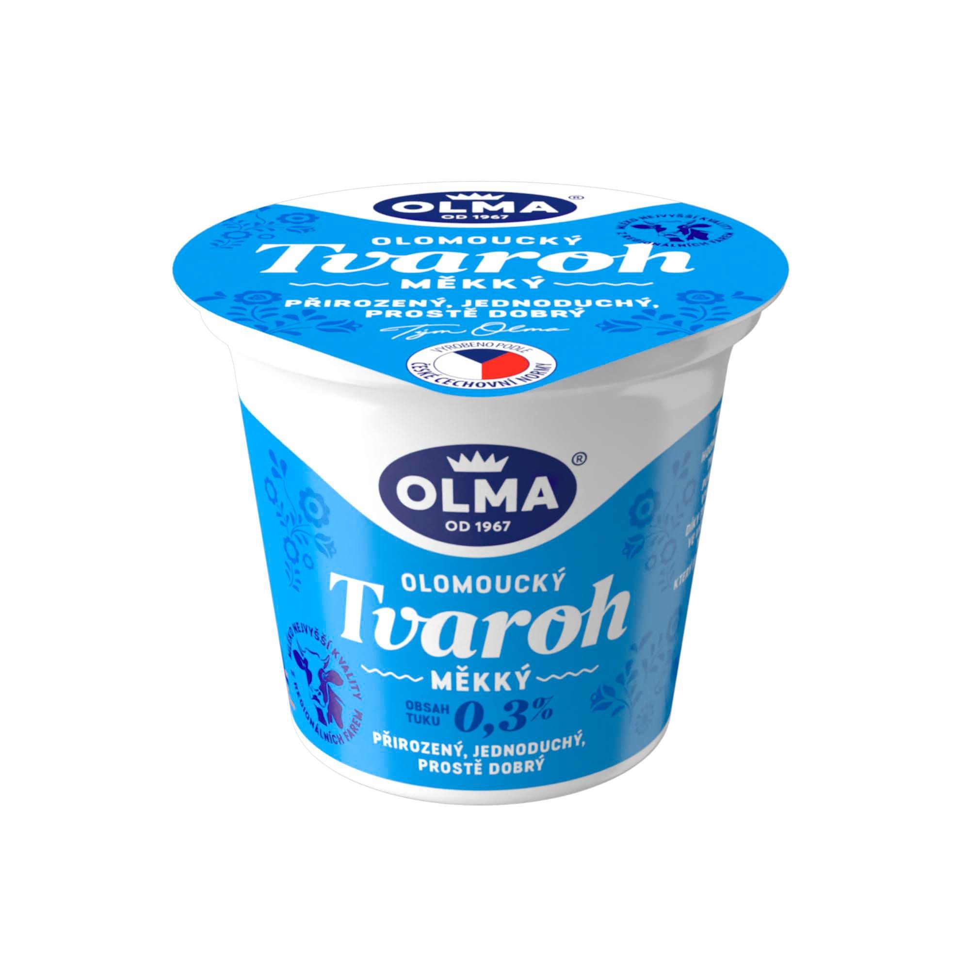 Mléčné a chlazené - Olomoucký tvaroh měkký 0,3% 250g