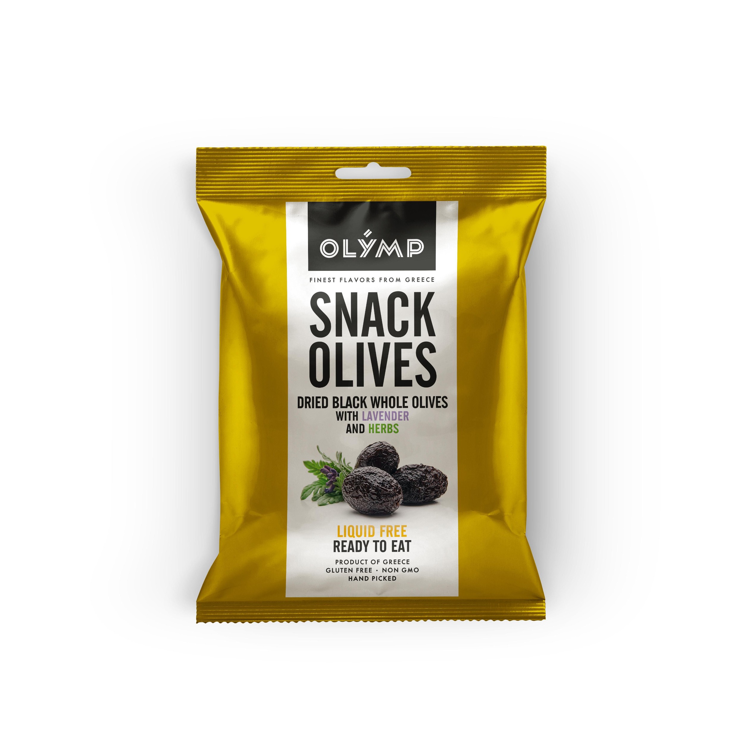 Trvanlivé potraviny - Olymp Sušené celé černé olivy levandule-bylinky 70g