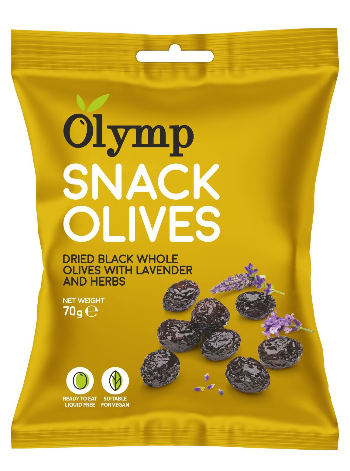 Olymp Sušené celé černé olivy levandule-bylinky 70g-0