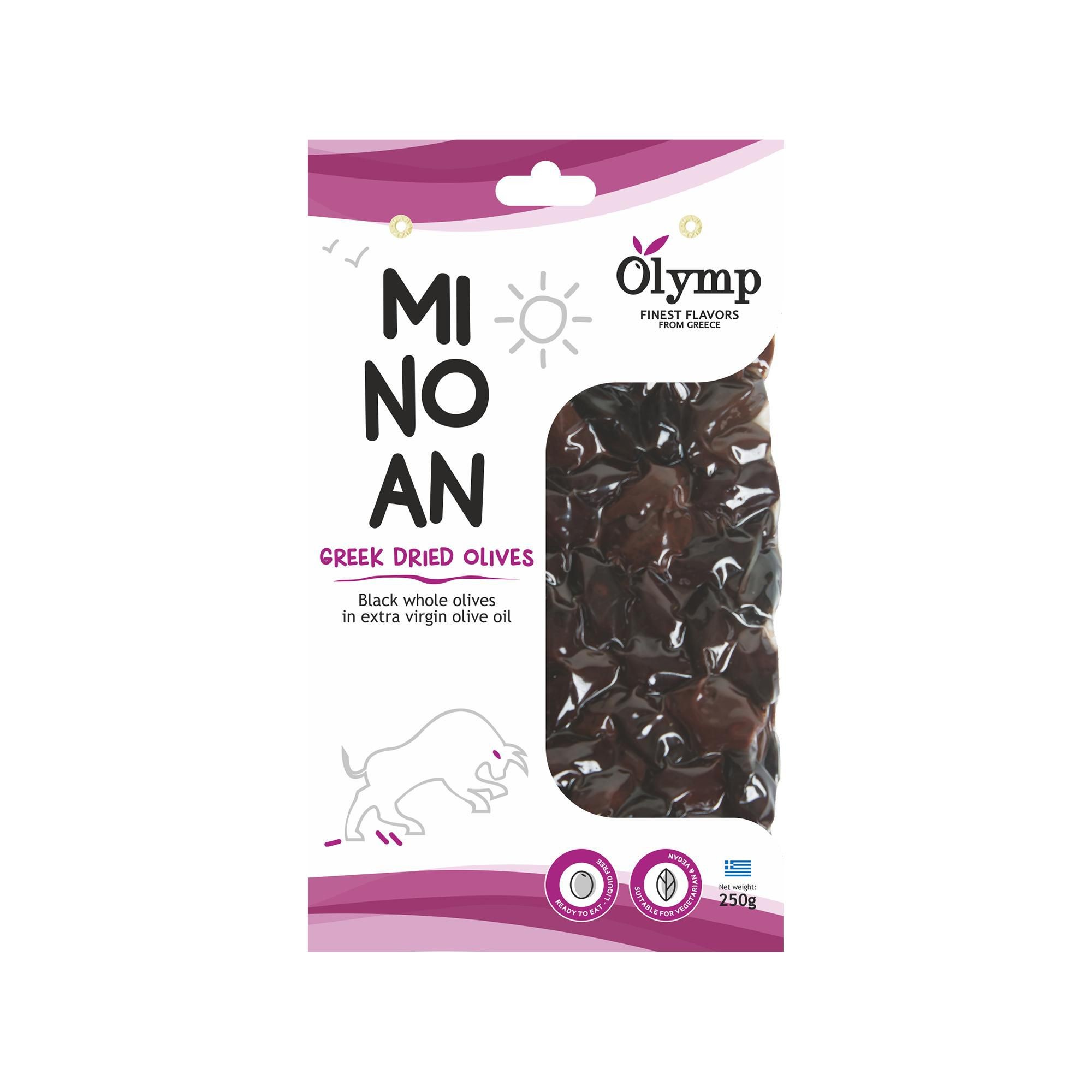 Olymp Sušené černé olivy vakuované 250g-0