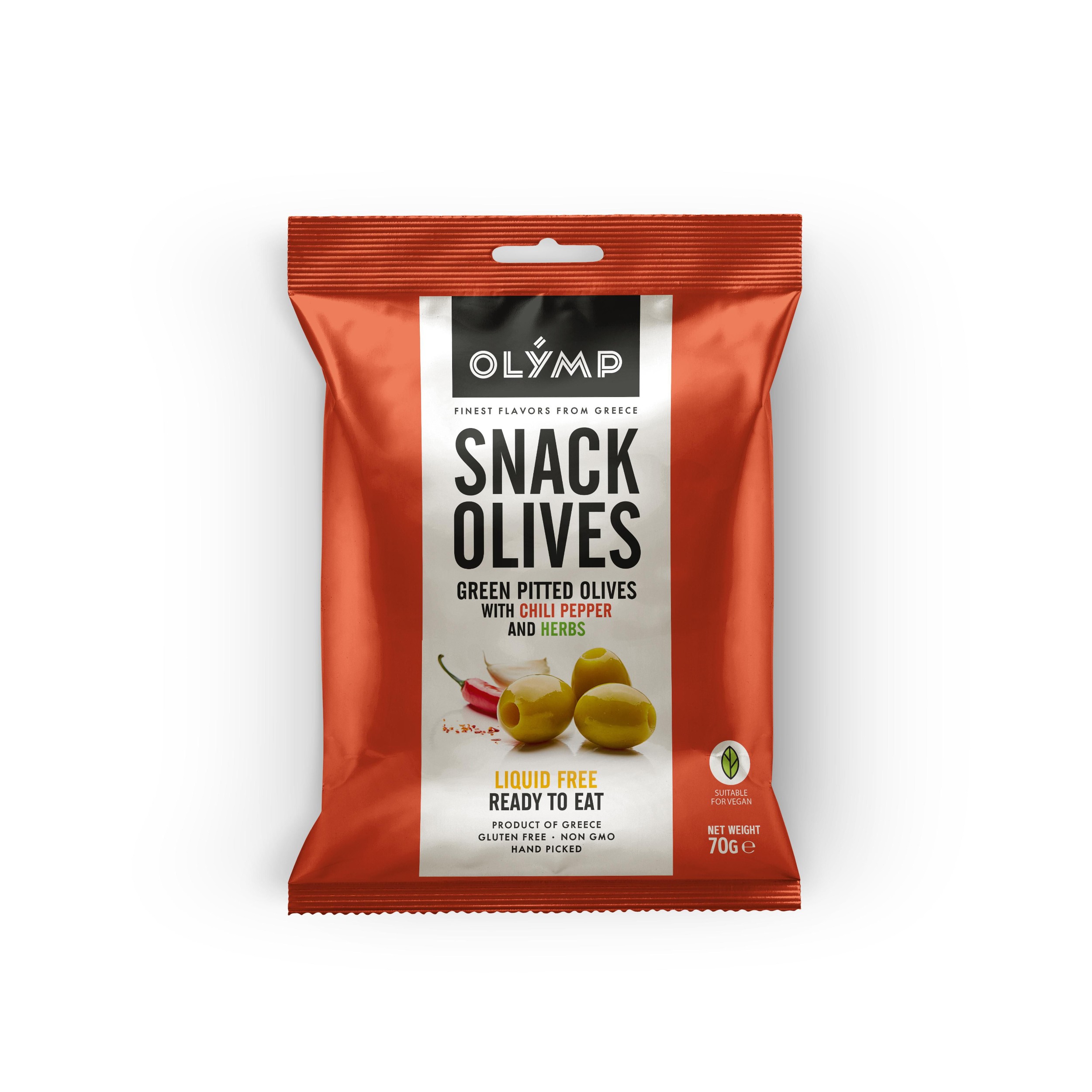 Trvanlivé potraviny - Olymp Zelené olivy chilli-bylinky 70g